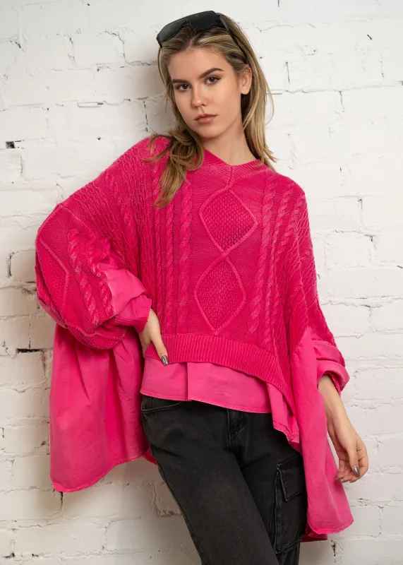 Cable Knit Batwing Sweater sold by Kate Hewko