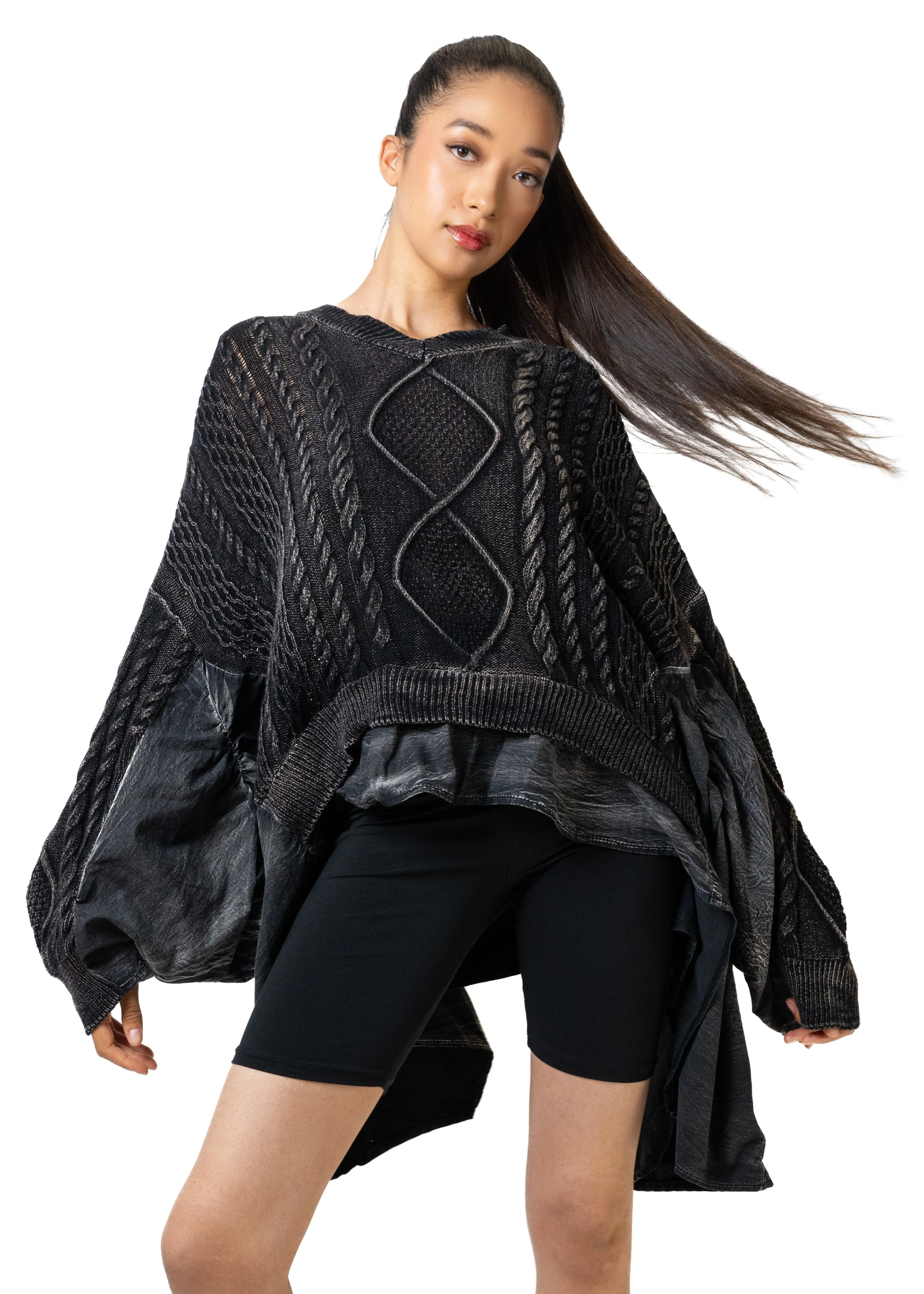 Cable Knit Batwing Sweater sold by Kate Hewko product image thumbnail 4