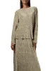 Velour Two Piece Skirt Set sold by Kate Hewko