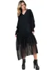 Tulle Trim Sweater Dress sold by Kate Hewko