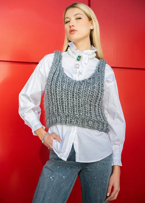 Cropped Knitted Tank sold by Kate Hewko
