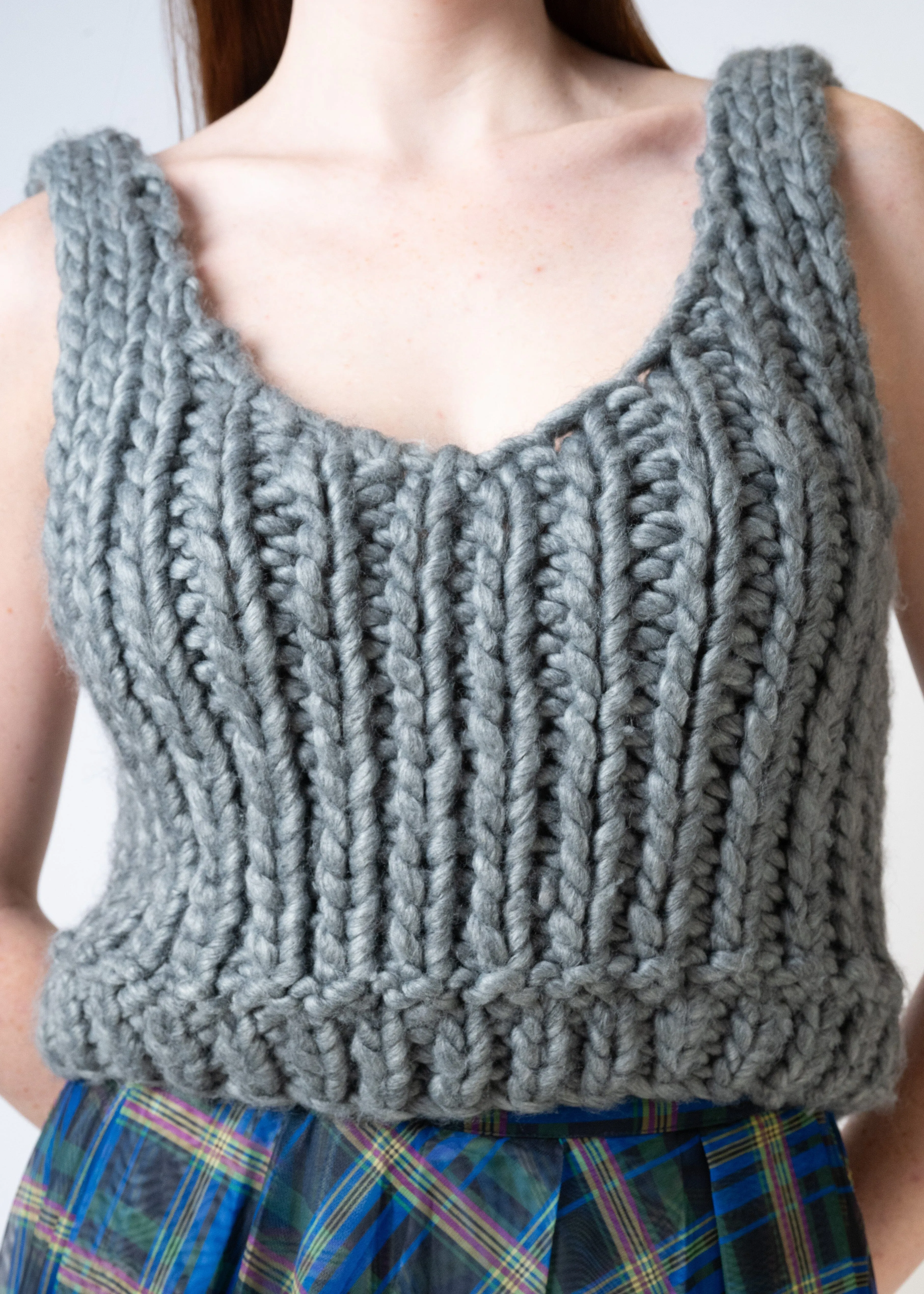Cropped Knitted Tank sold by Kate Hewko product image thumbnail 3