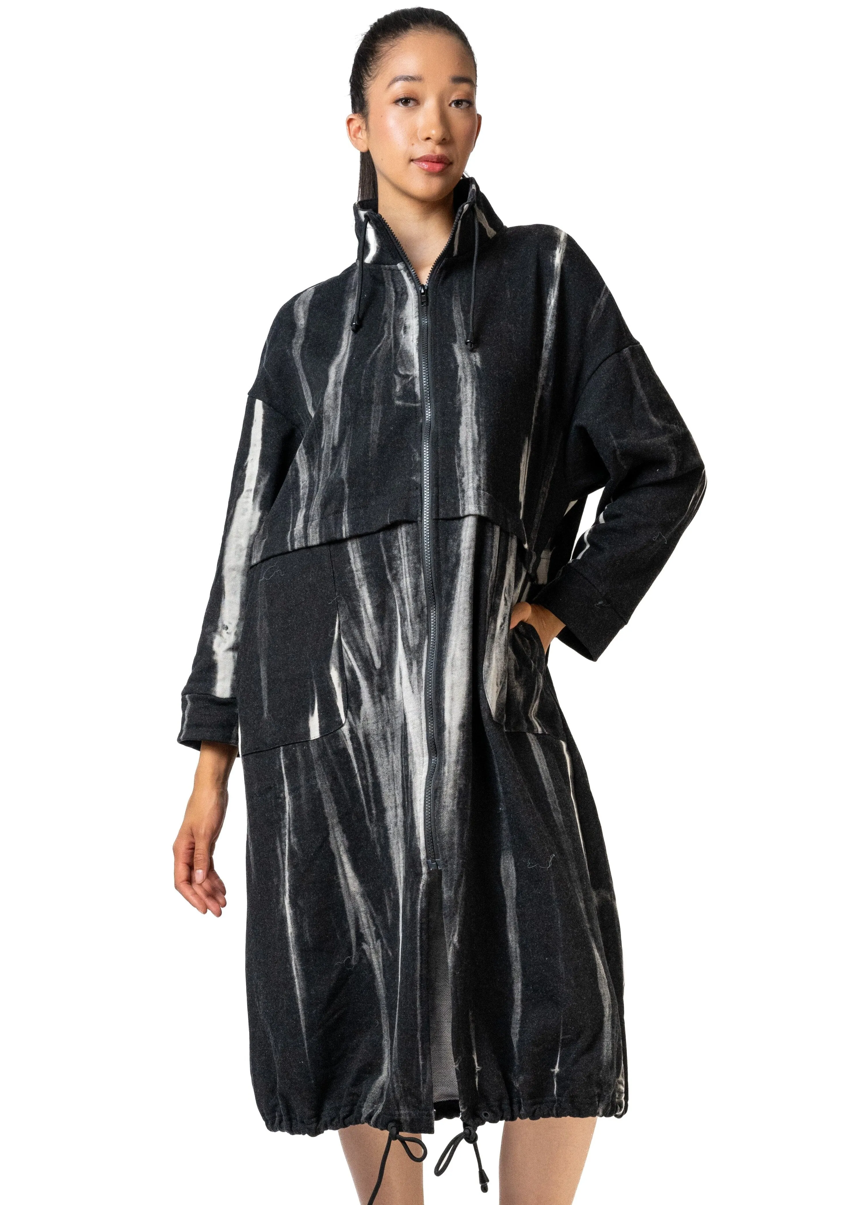 Lightweight Mock Neck Zip Up sold by Kate Hewko product image thumbnail 3