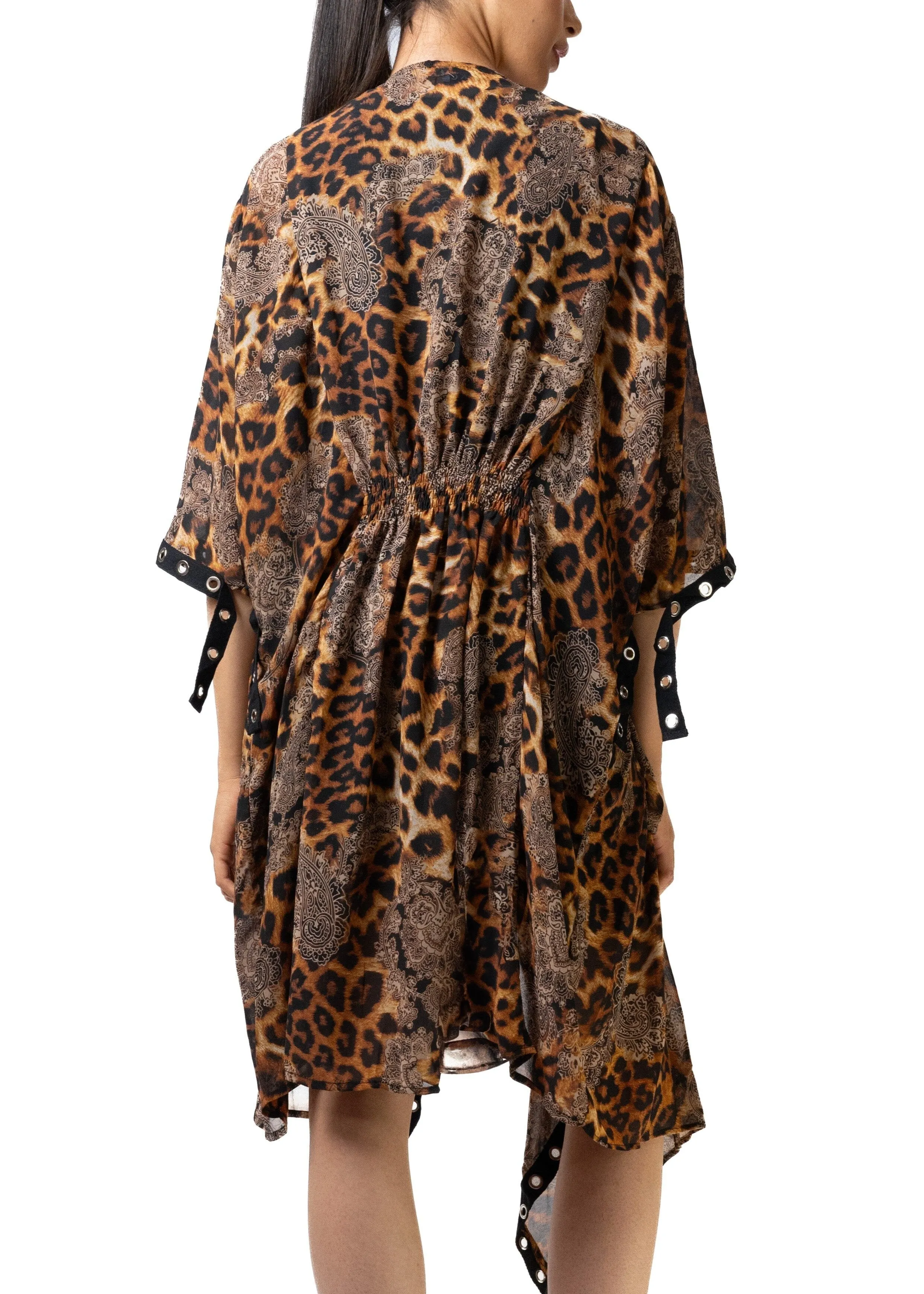 Leopard Paisley Rivet Kimono sold by Kate Hewko product image thumbnail 5