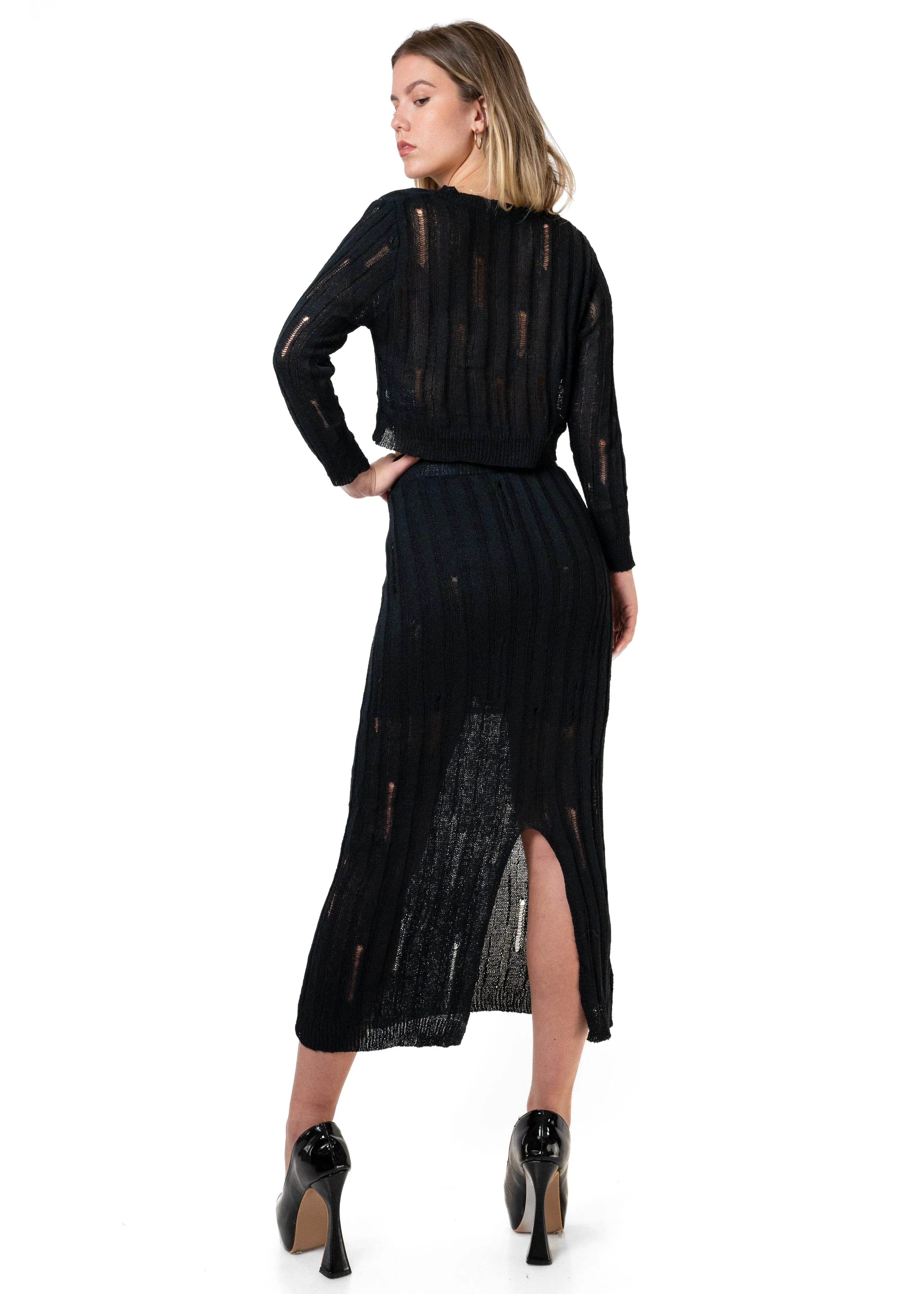 Distressed Knitted Skirt Set sold by Kate Hewko product image thumbnail 5