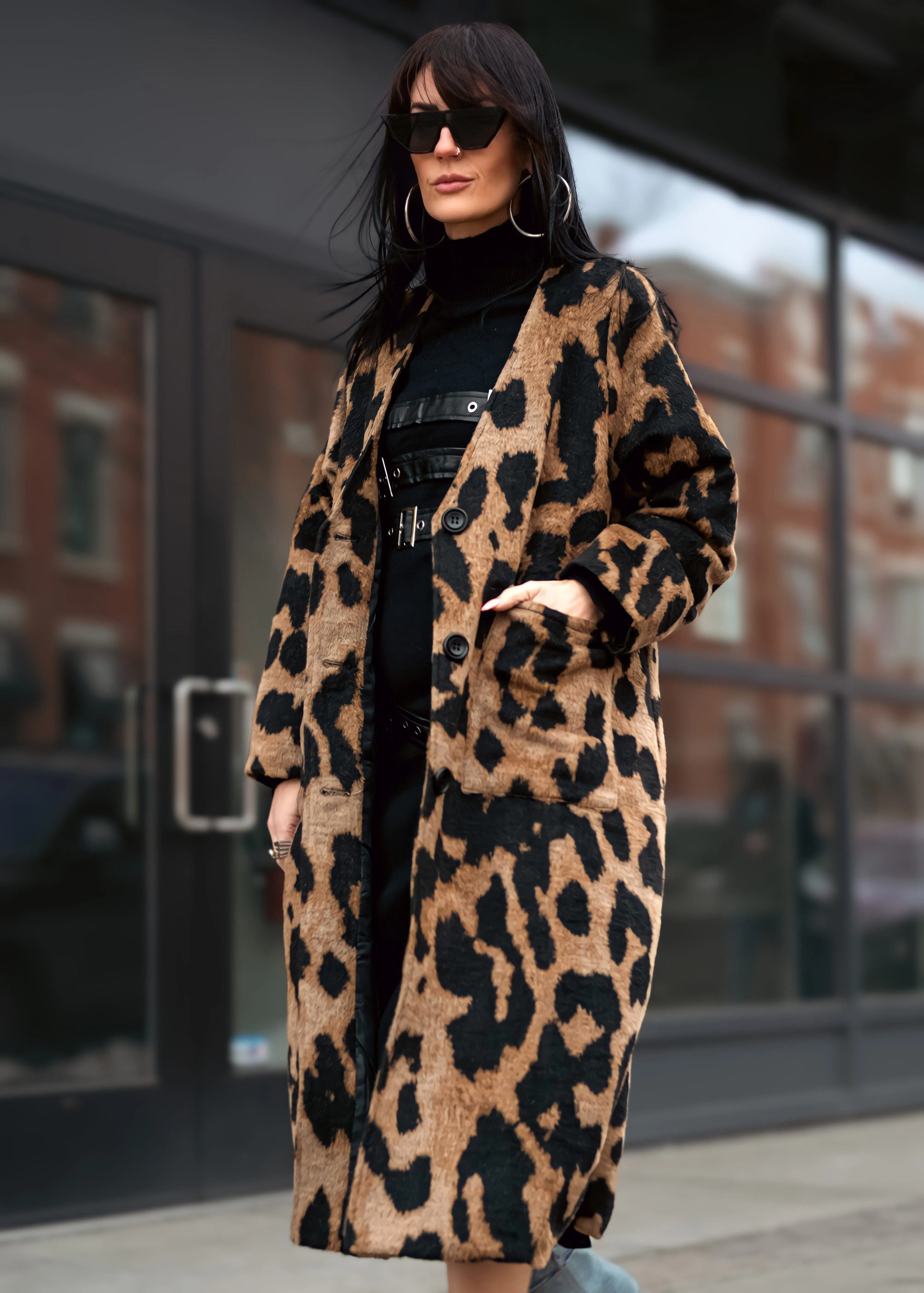 Lightweight Leopard Faux Fur Coat sold by Kate Hewko product image thumbnail 2