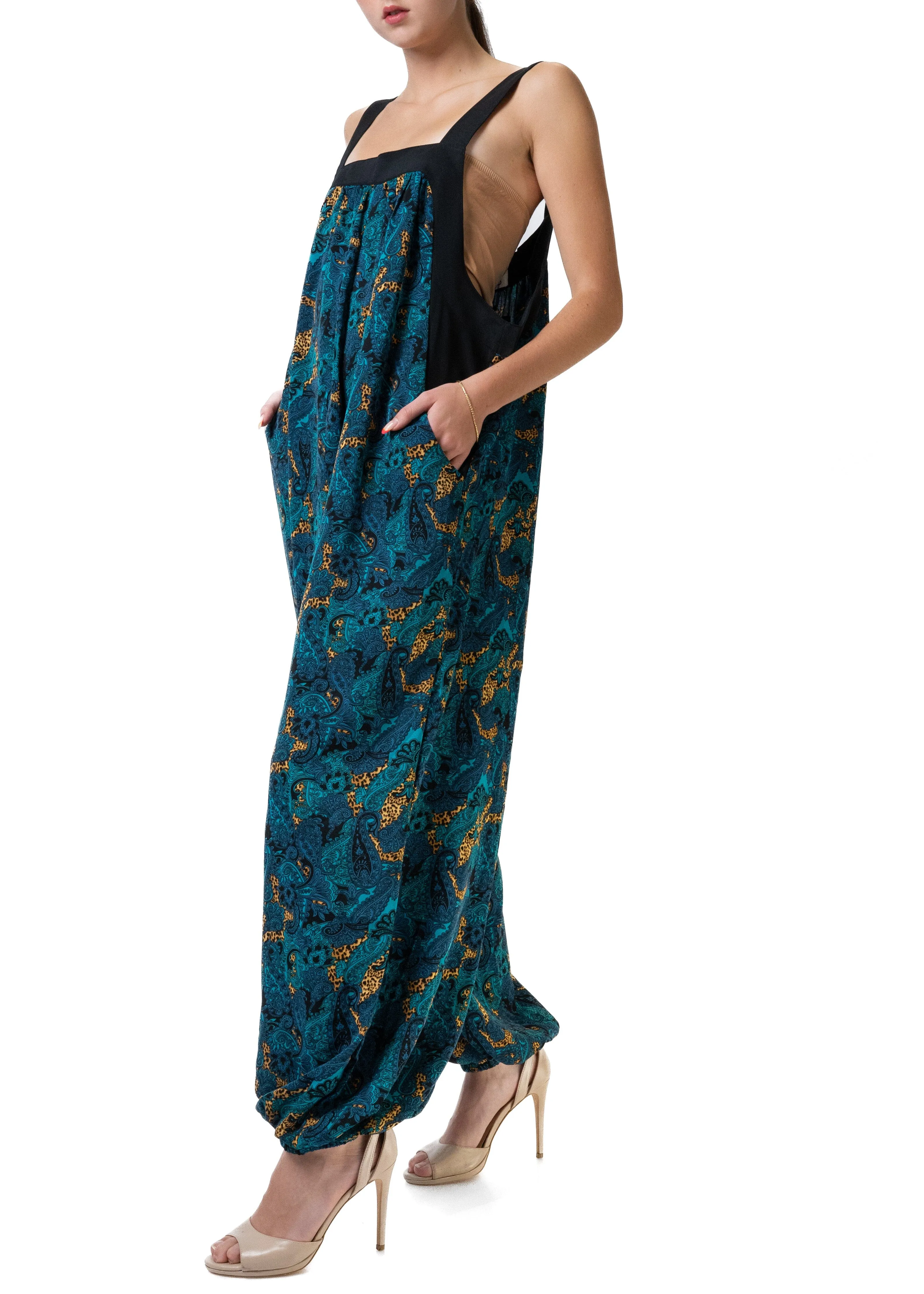 Paisley Printed Overalls sold by Kate Hewko product image thumbnail 5