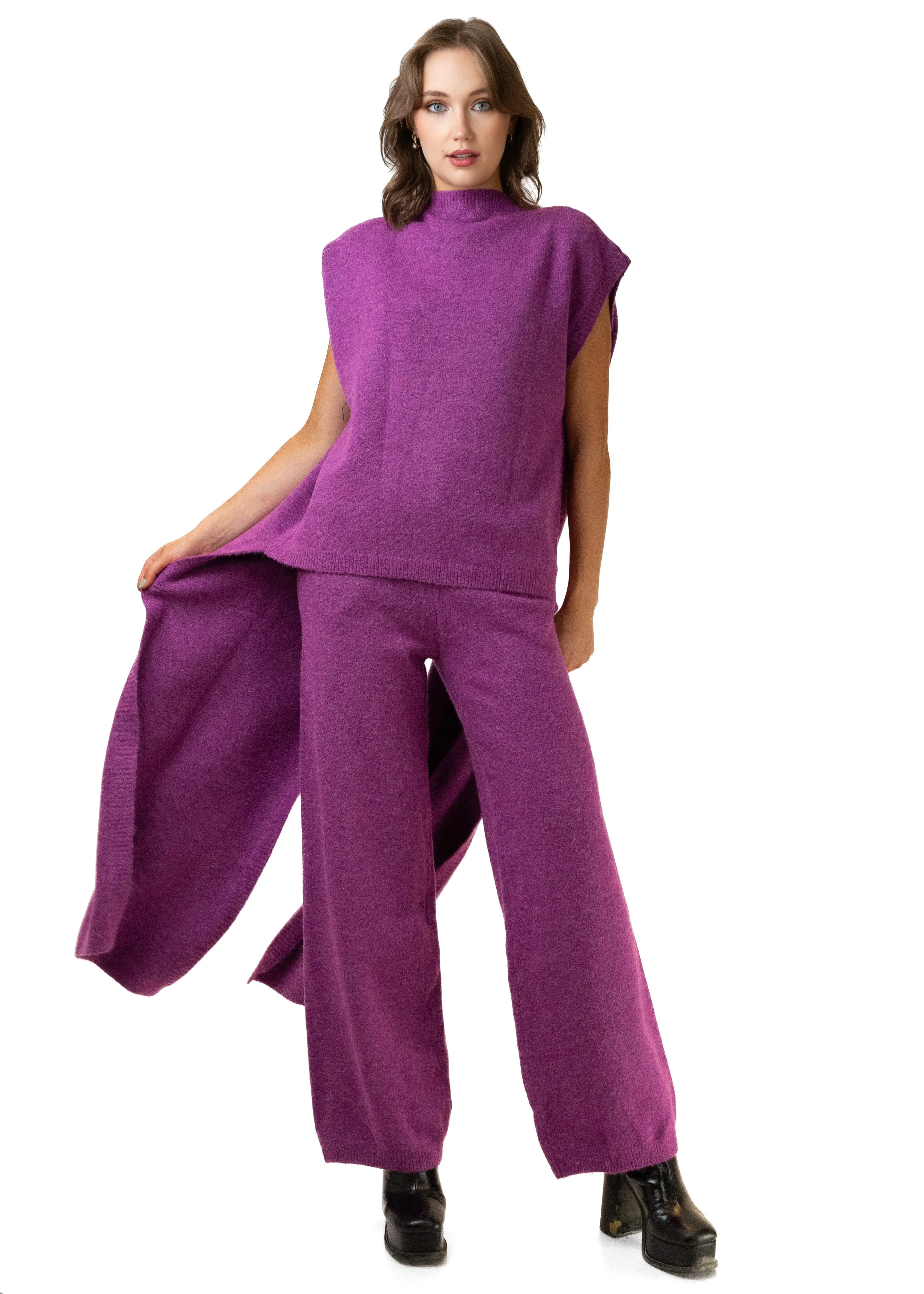 Sleeveless Knitted Pant Set sold by Kate Hewko product image thumbnail 5