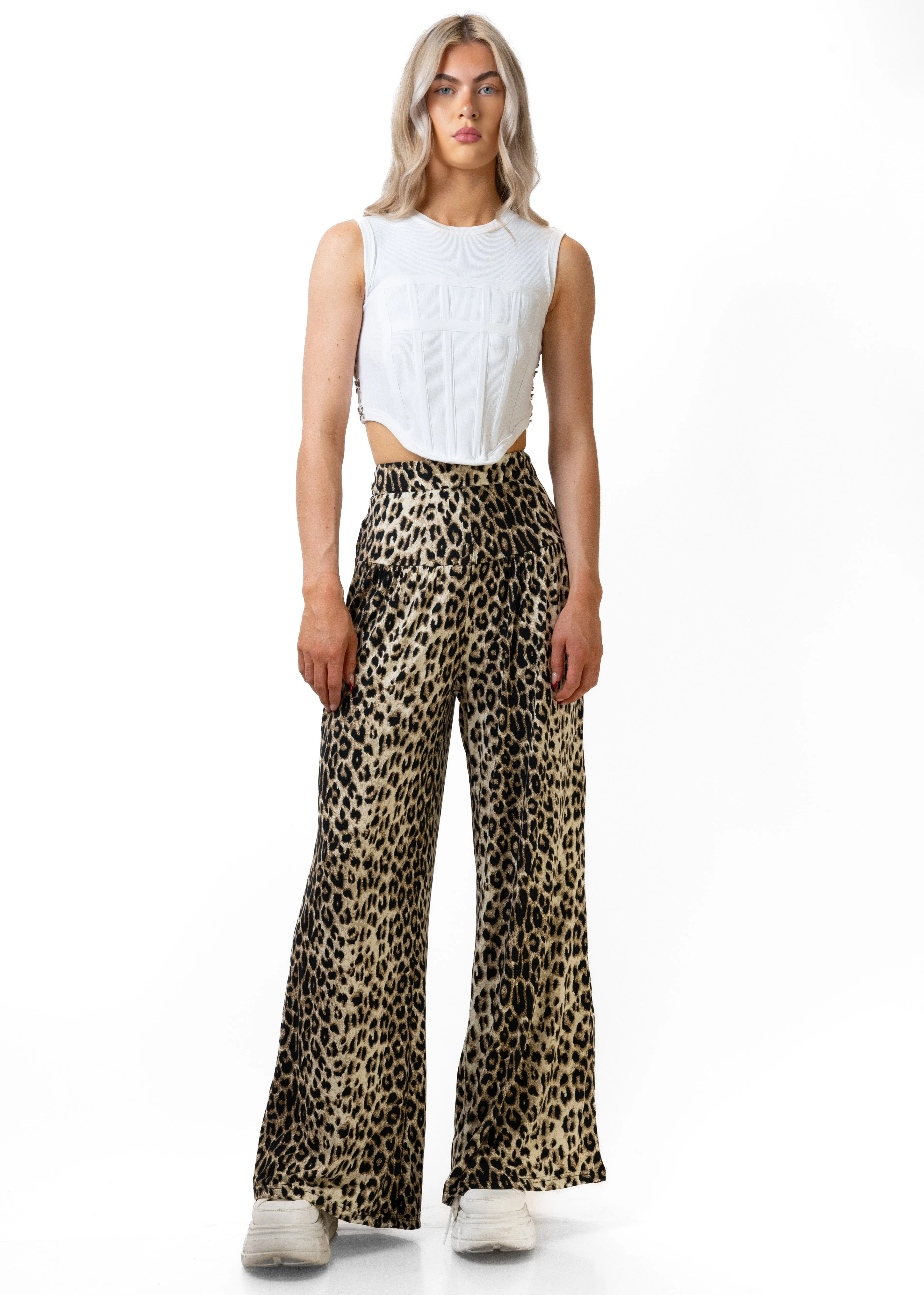 Leopard Print Palazzo Pant sold by Kate Hewko product image thumbnail 2