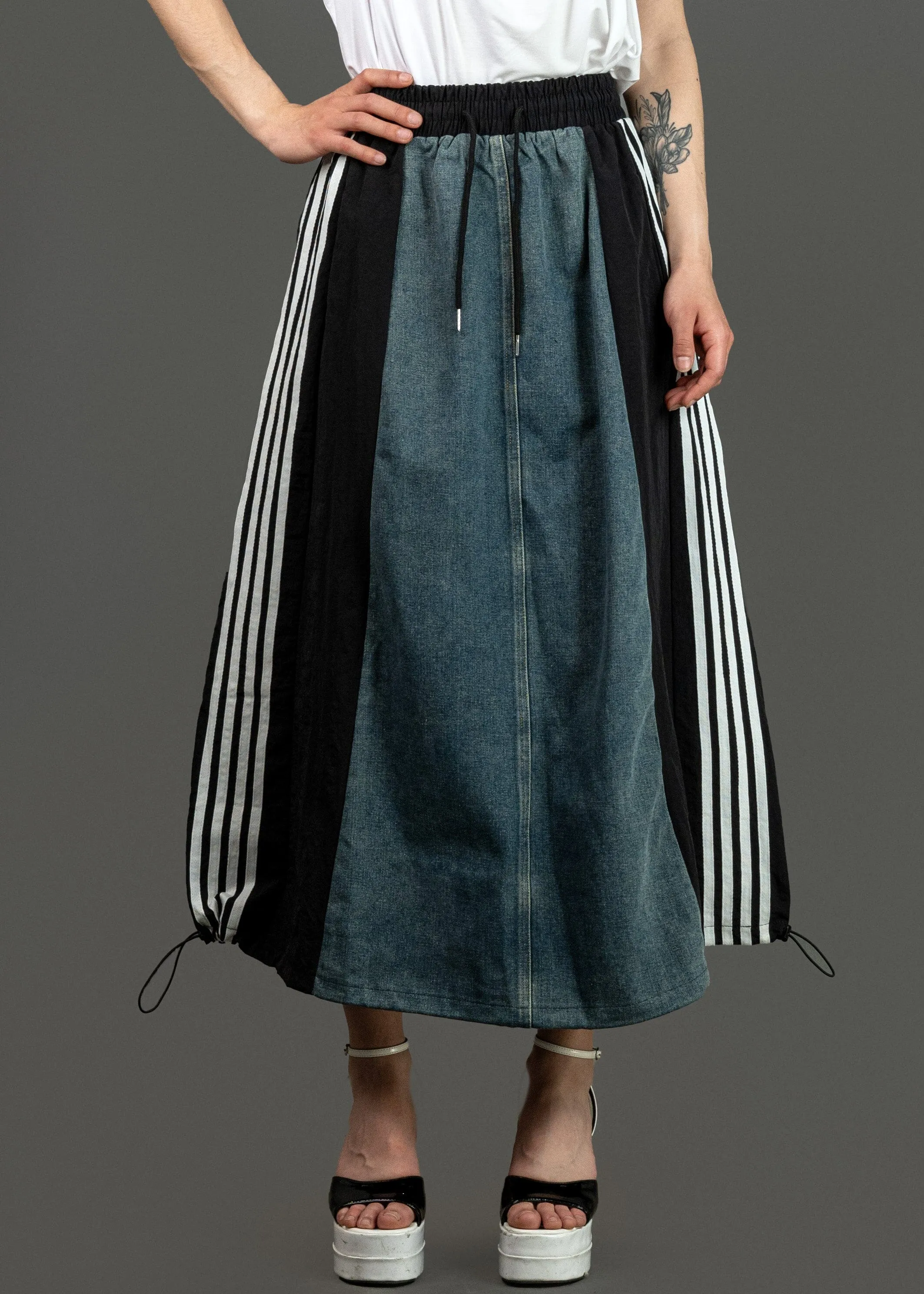 Athleisure Denim Skirt sold by Kate Hewko product image thumbnail 2