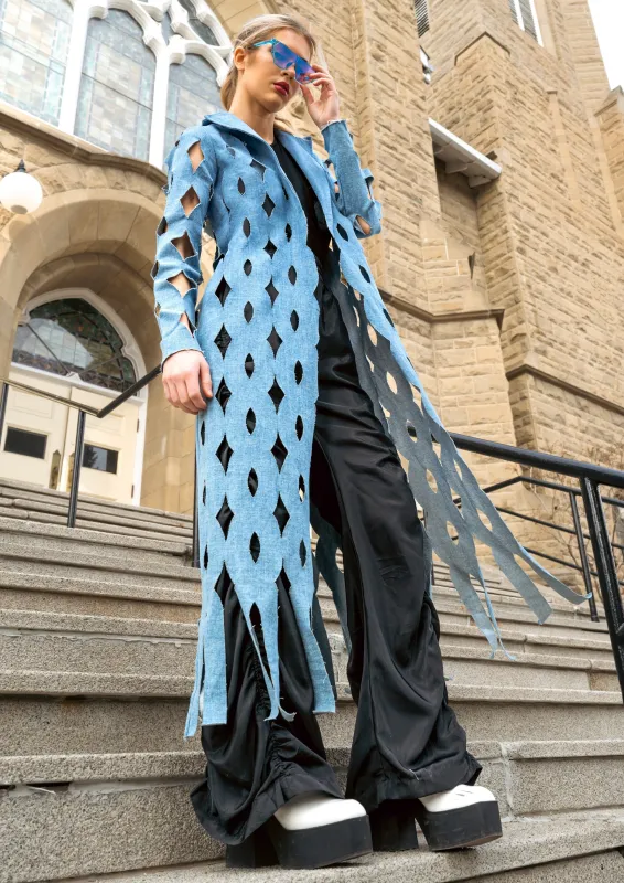 Denim Cut Out Layering Piece sold by Kate Hewko