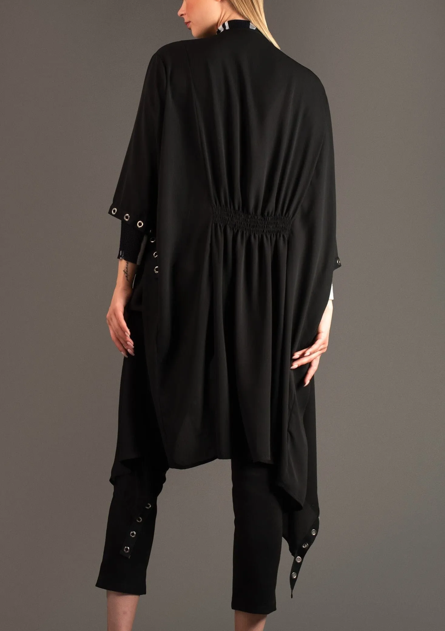 Black Rivet Kimono sold by Kate Hewko product image thumbnail 4