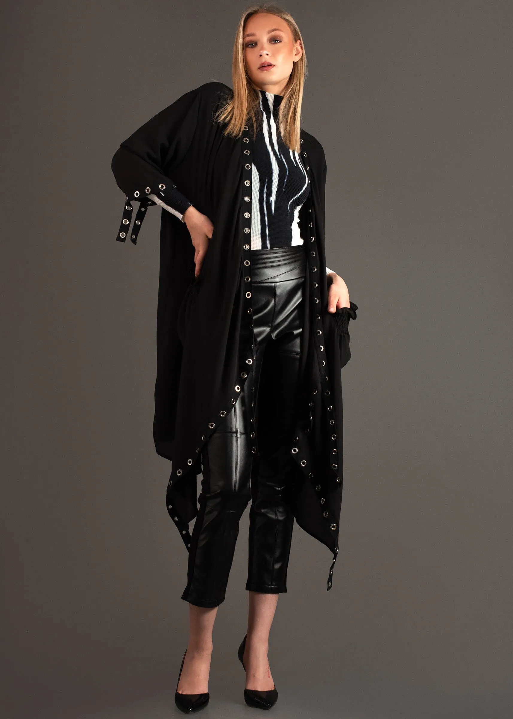 Black Rivet Kimono sold by Kate Hewko