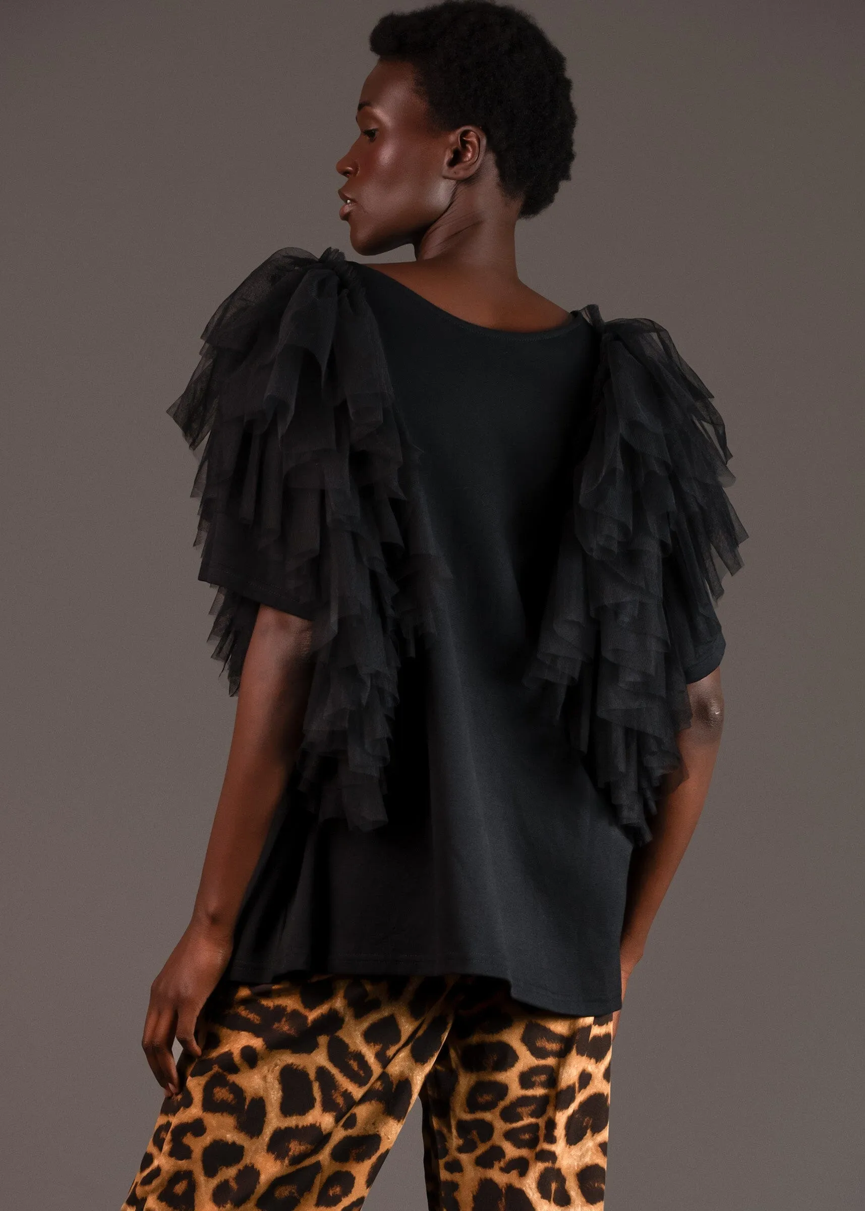 Tulle Drama Sleeve Tee sold by Kate Hewko product image thumbnail 4