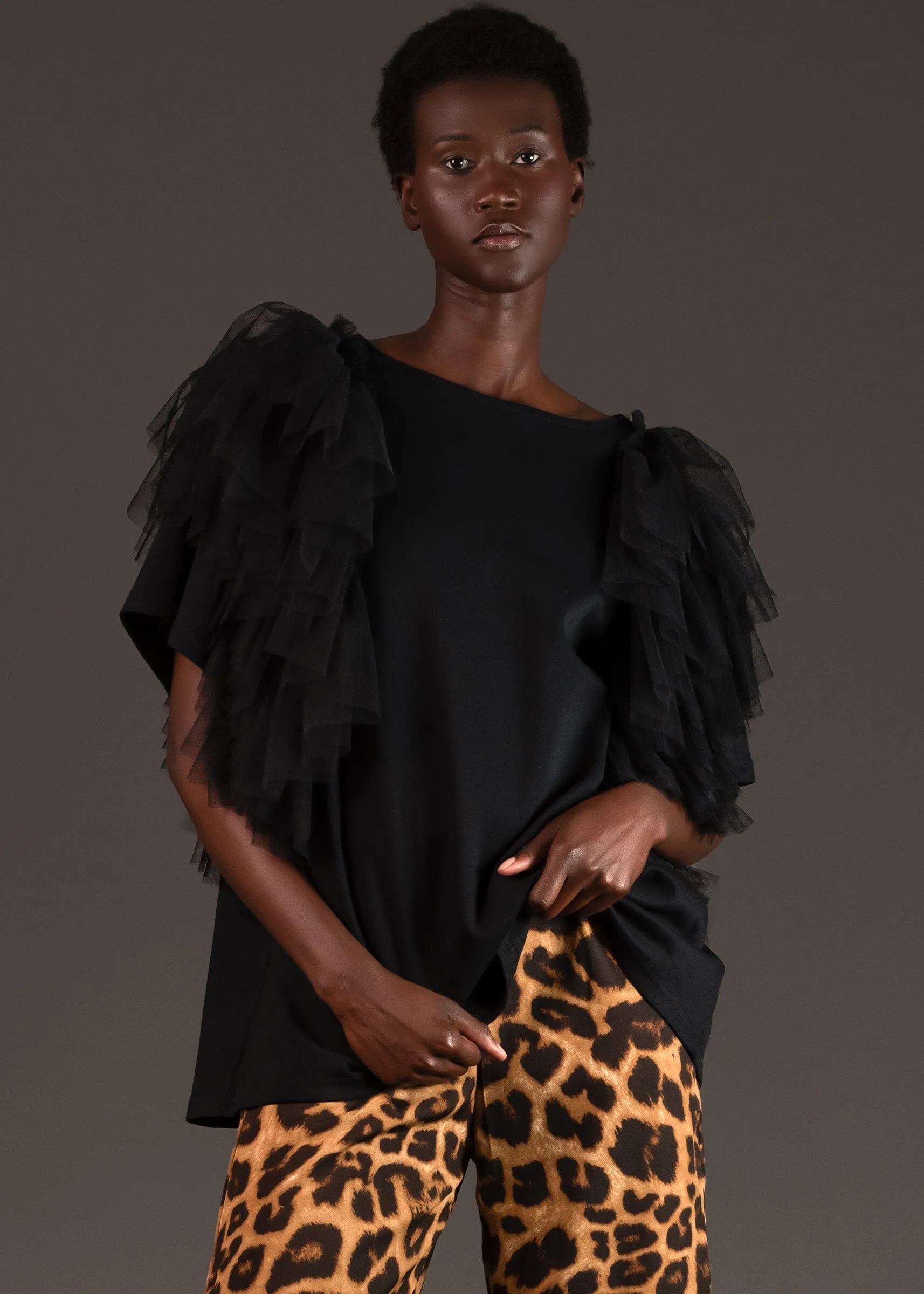 Tulle Drama Sleeve Tee sold by Kate Hewko product image thumbnail 3