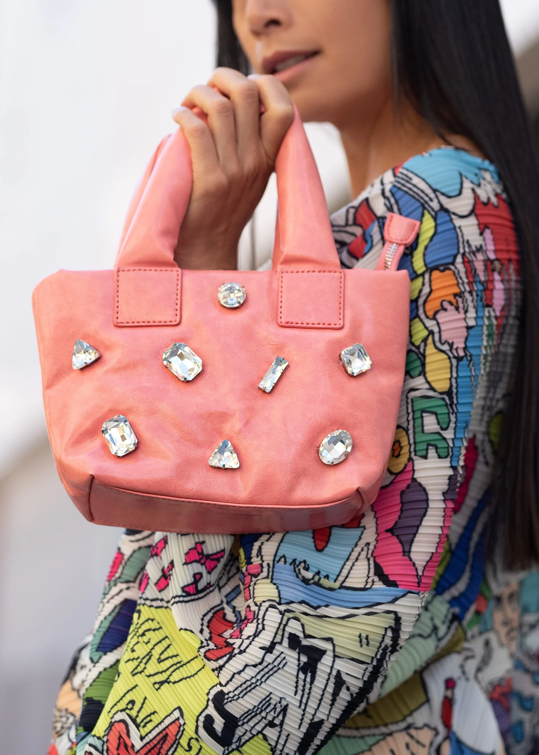 Jeweled Mini Tote Bag sold by Kate Hewko