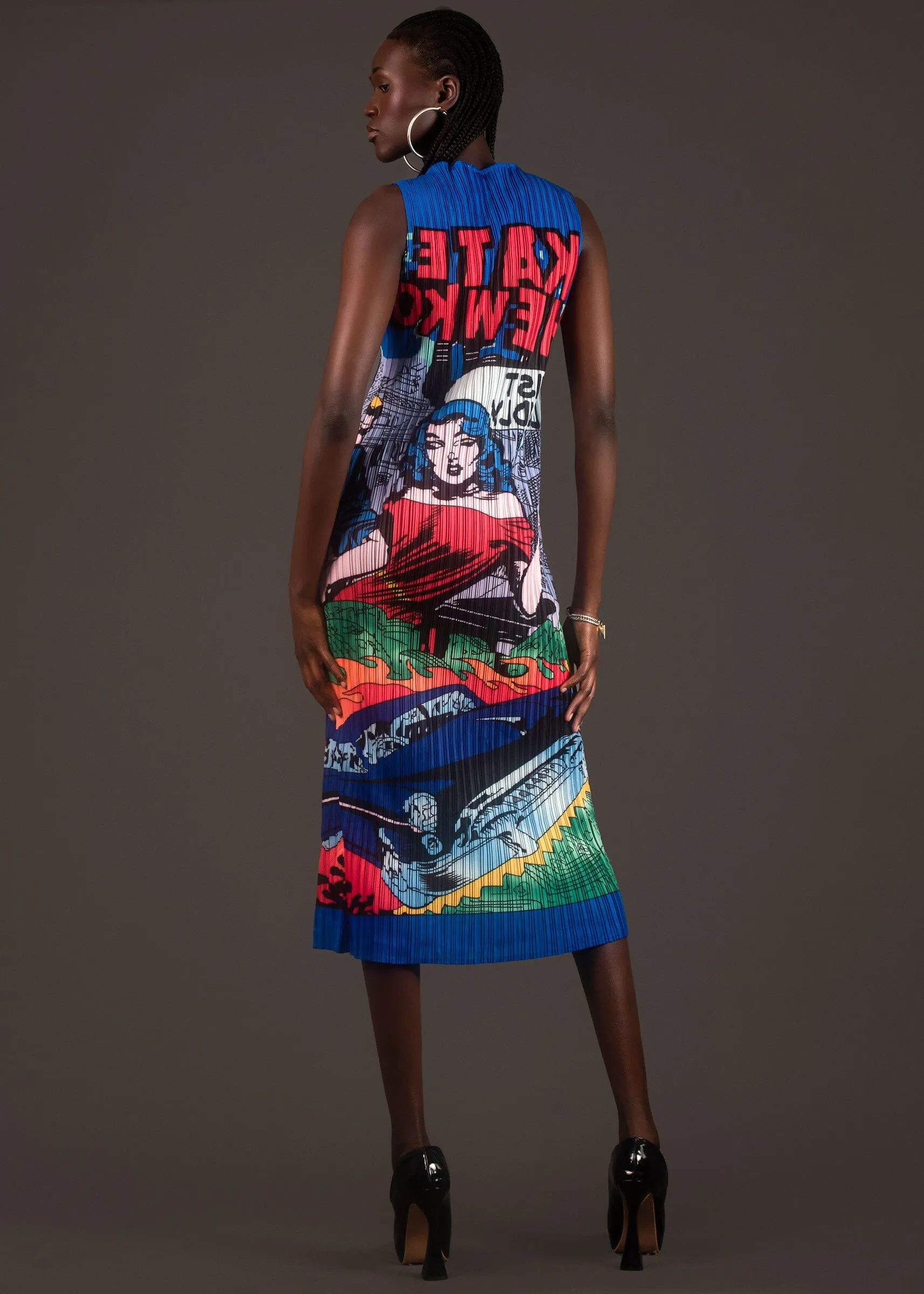 Comic Tube Tank Dress sold by Kate Hewko product image thumbnail 5