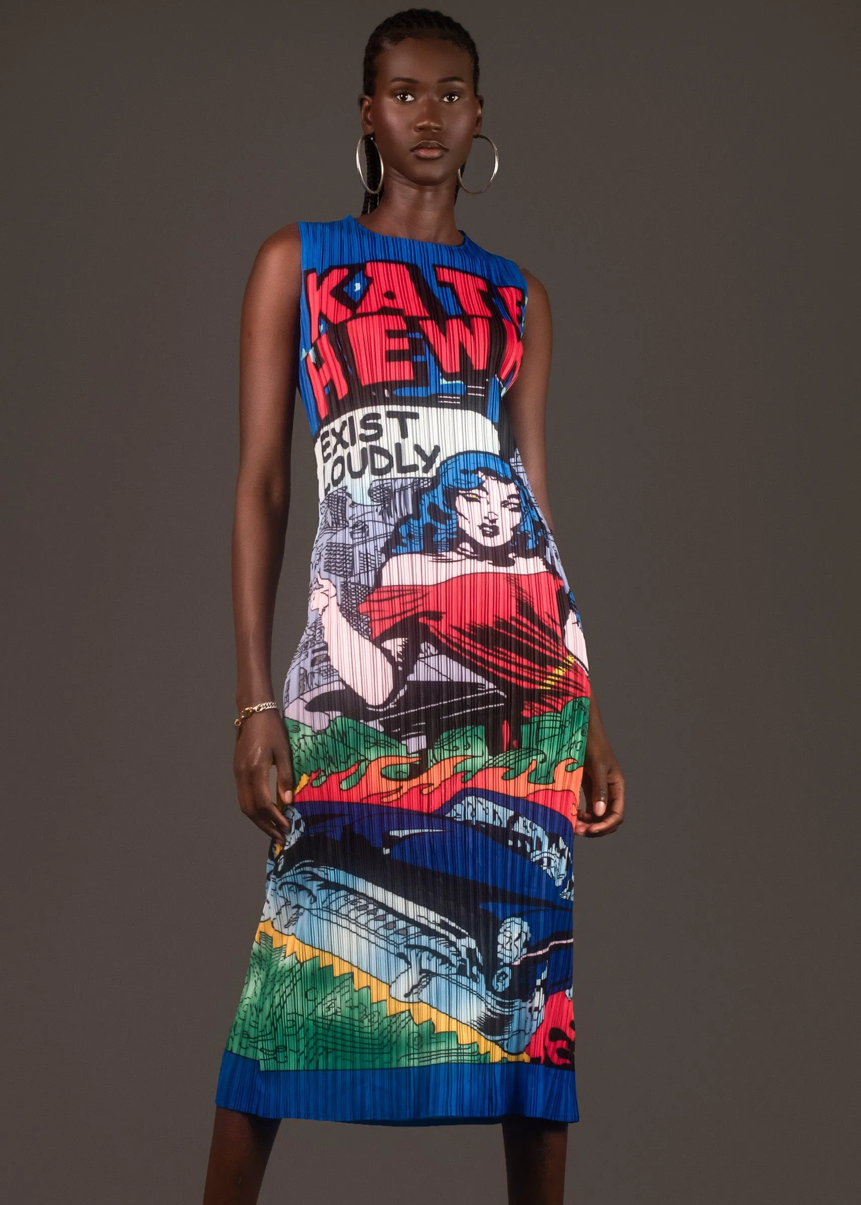 Comic Tube Tank Dress sold by Kate Hewko product image thumbnail 4