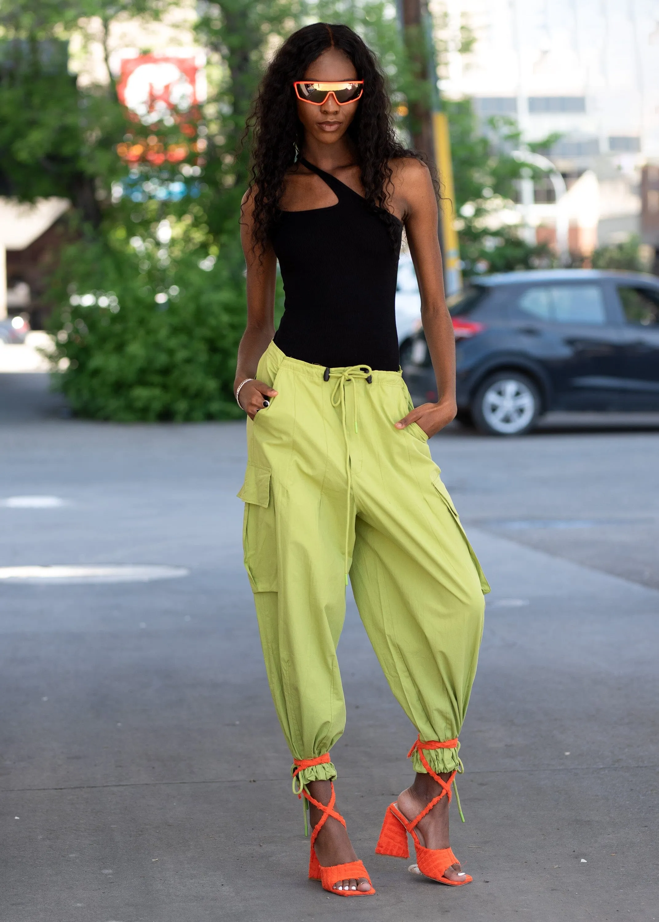 Drawstring Cargo Pants sold by Kate Hewko