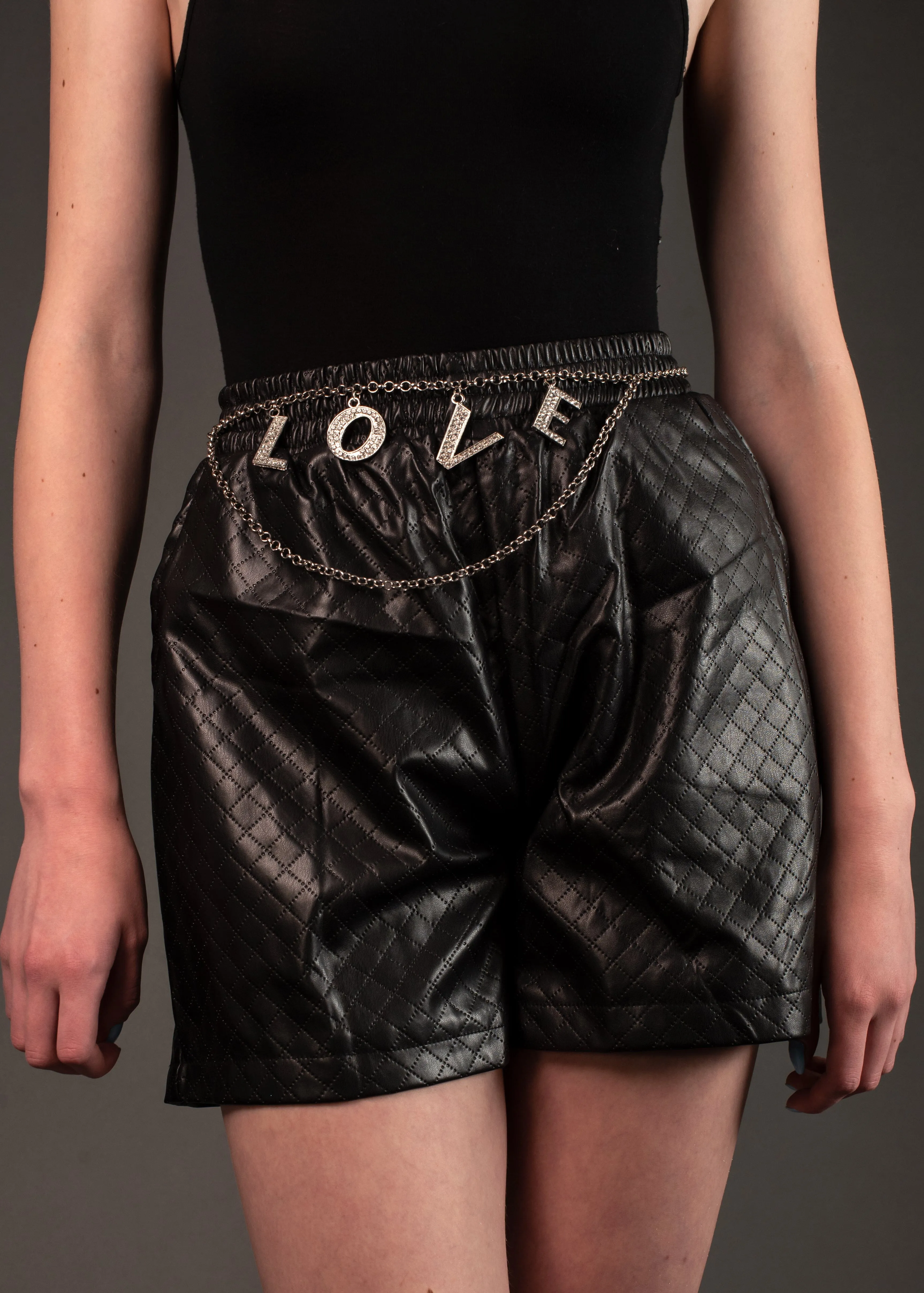 Rhinestone Letter Charm Belt sold by Kate Hewko product image thumbnail 2