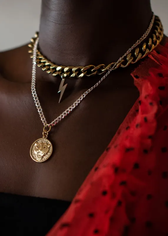 Mixed Metal Layered Pendant Necklace sold by Kate Hewko