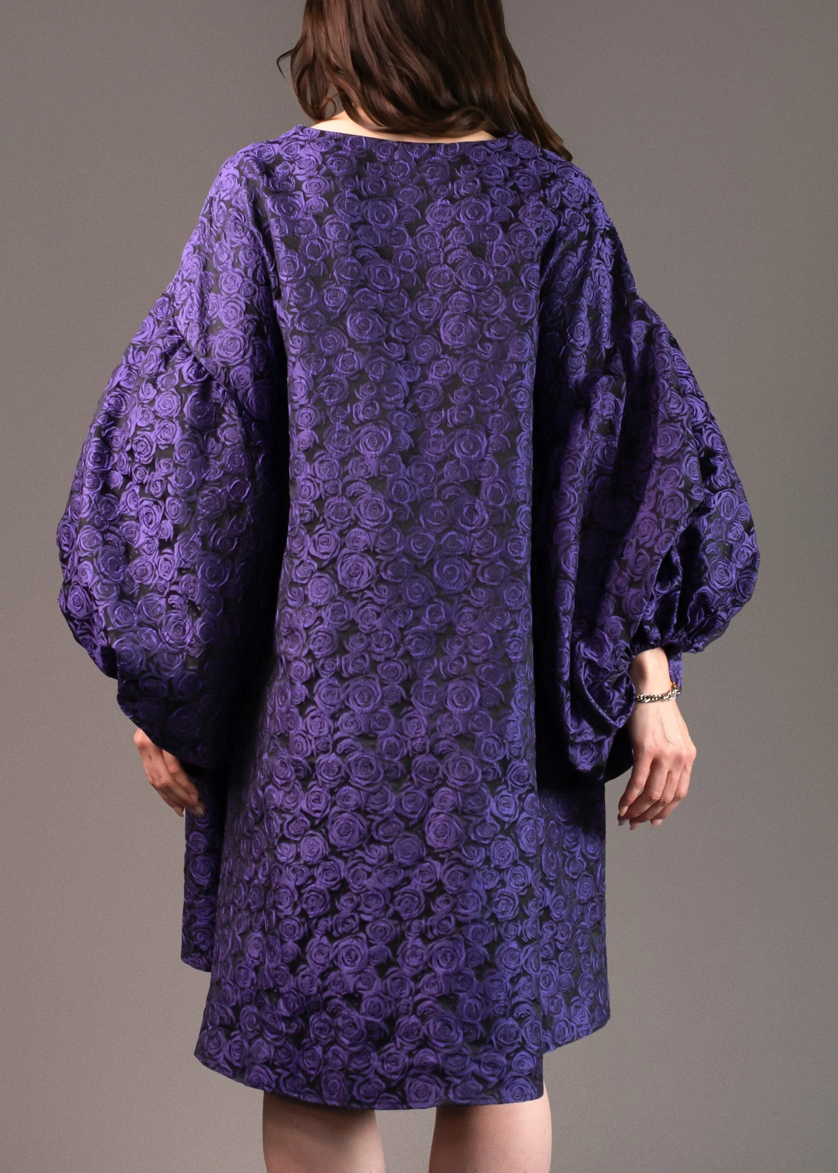 Rose Print Balloon Sleeve Dress sold by Kate Hewko product image thumbnail 2