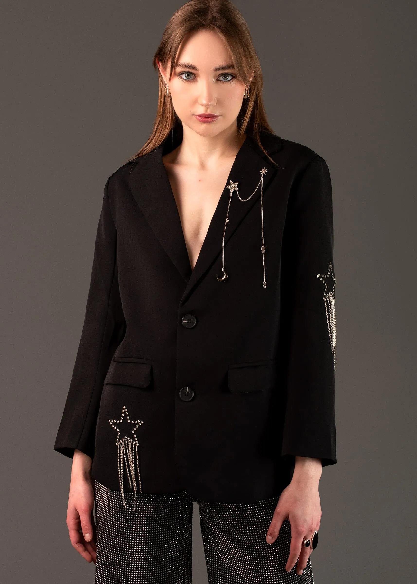 Rhinestone Star Blazer sold by Kate Hewko product image thumbnail 3