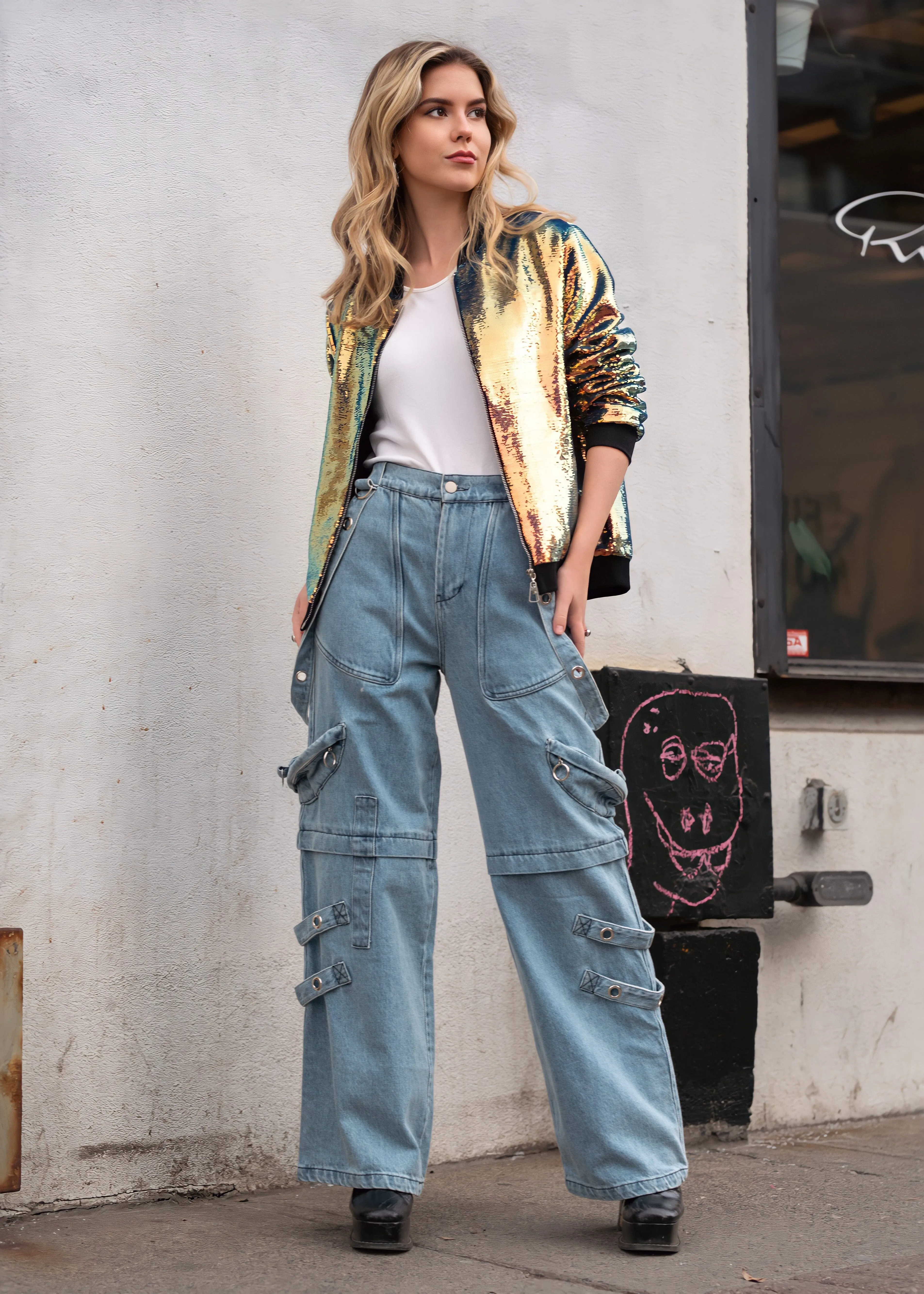 Rivet Strap Cargo Pant sold by Kate Hewko product image thumbnail 5