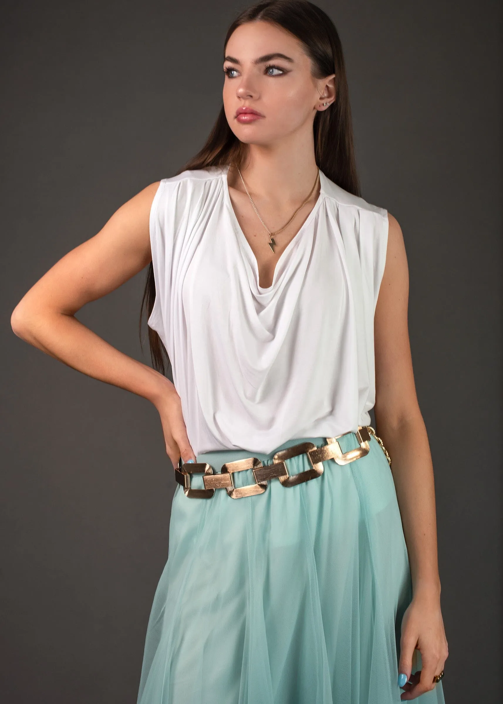 Cowl Neck Tank Top sold by Kate Hewko product image thumbnail 5