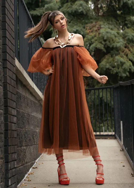 Off Shoulder Tulle Dress sold by Kate Hewko