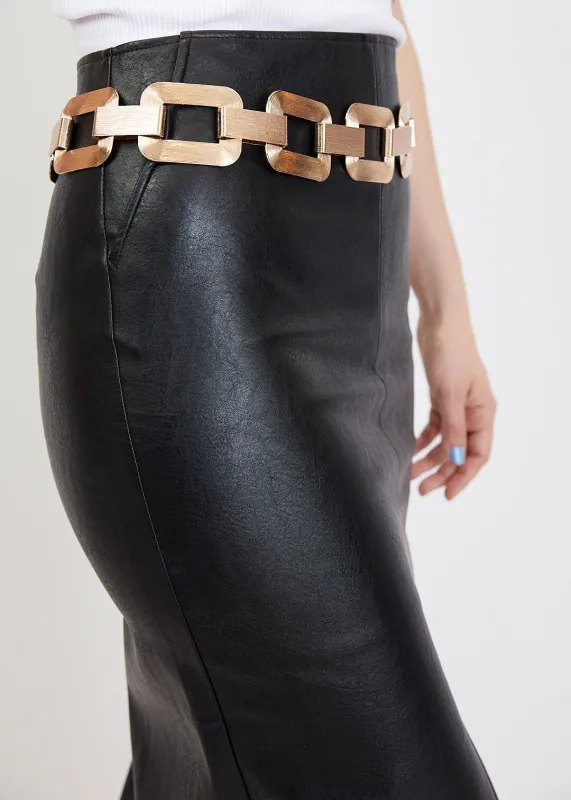 Large Link Chain Belt sold by Kate Hewko
