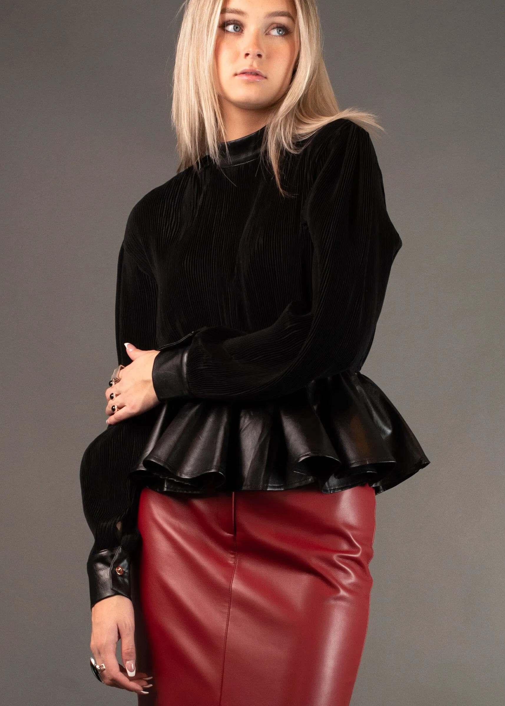 Peplum Glam Top sold by Kate Hewko product image thumbnail 5