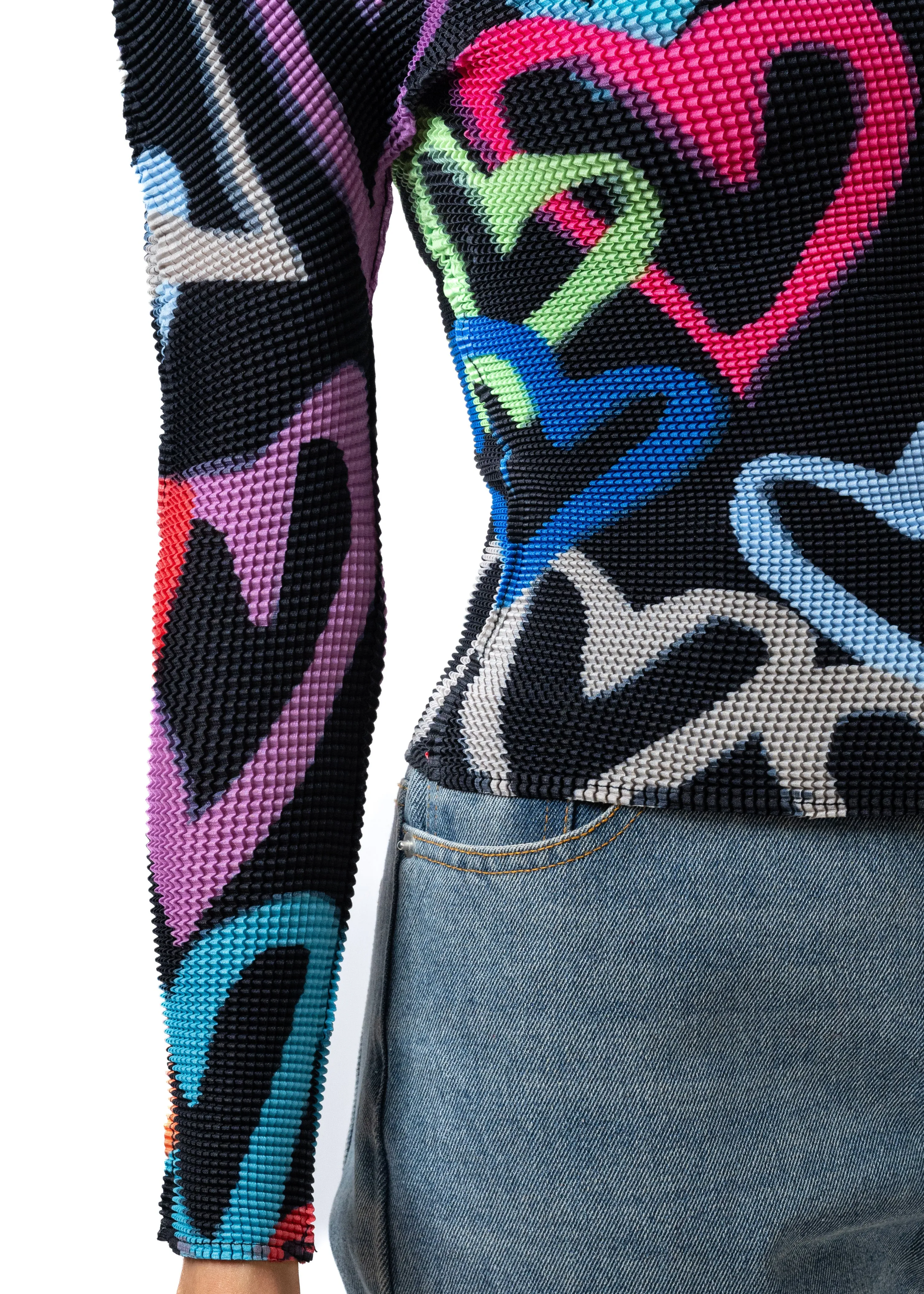 Mock Neck Graffiti Heart Top sold by Kate Hewko product image thumbnail 5