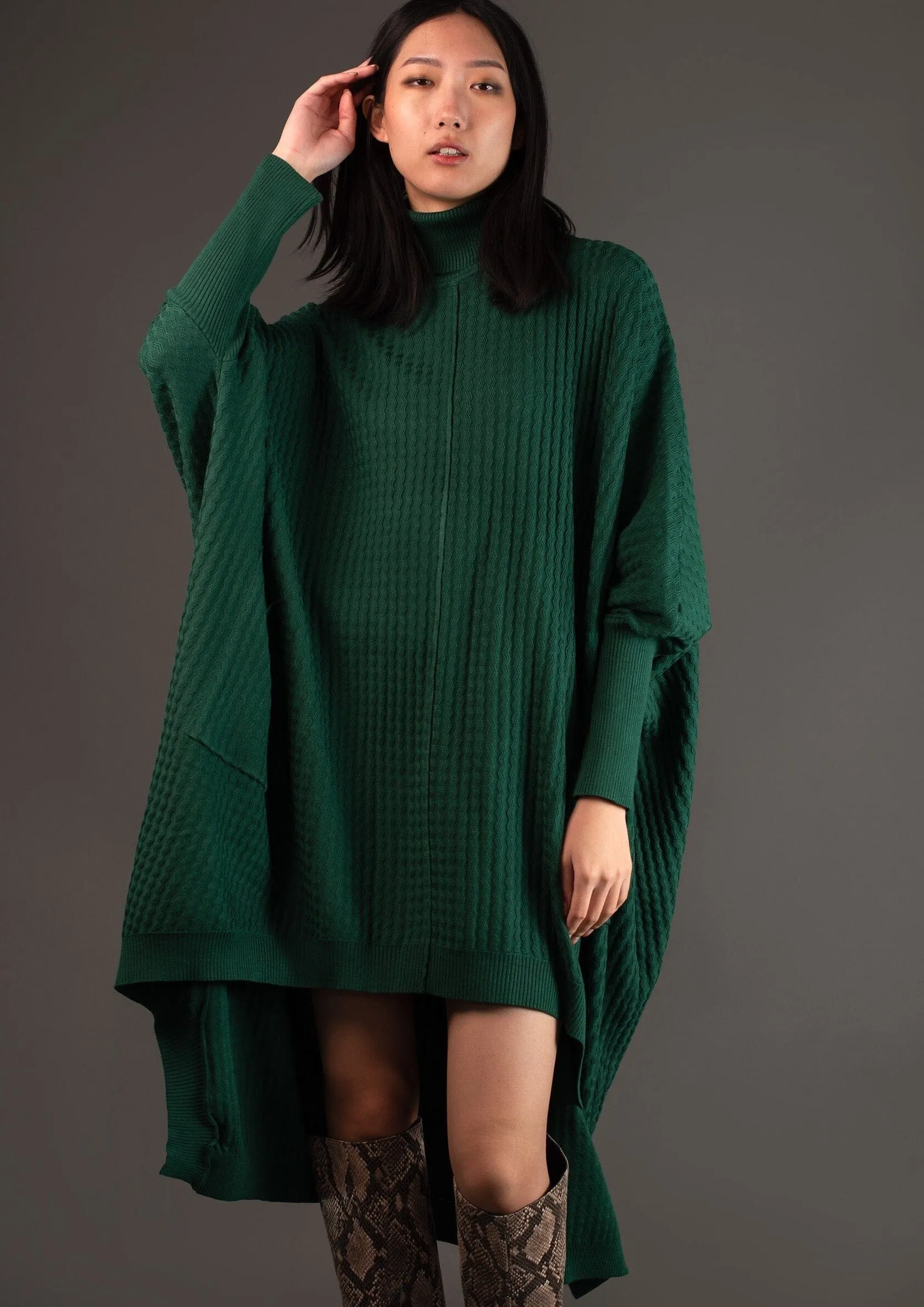 High Low Zigzag Tunic Sweater sold by Kate Hewko product image thumbnail 5