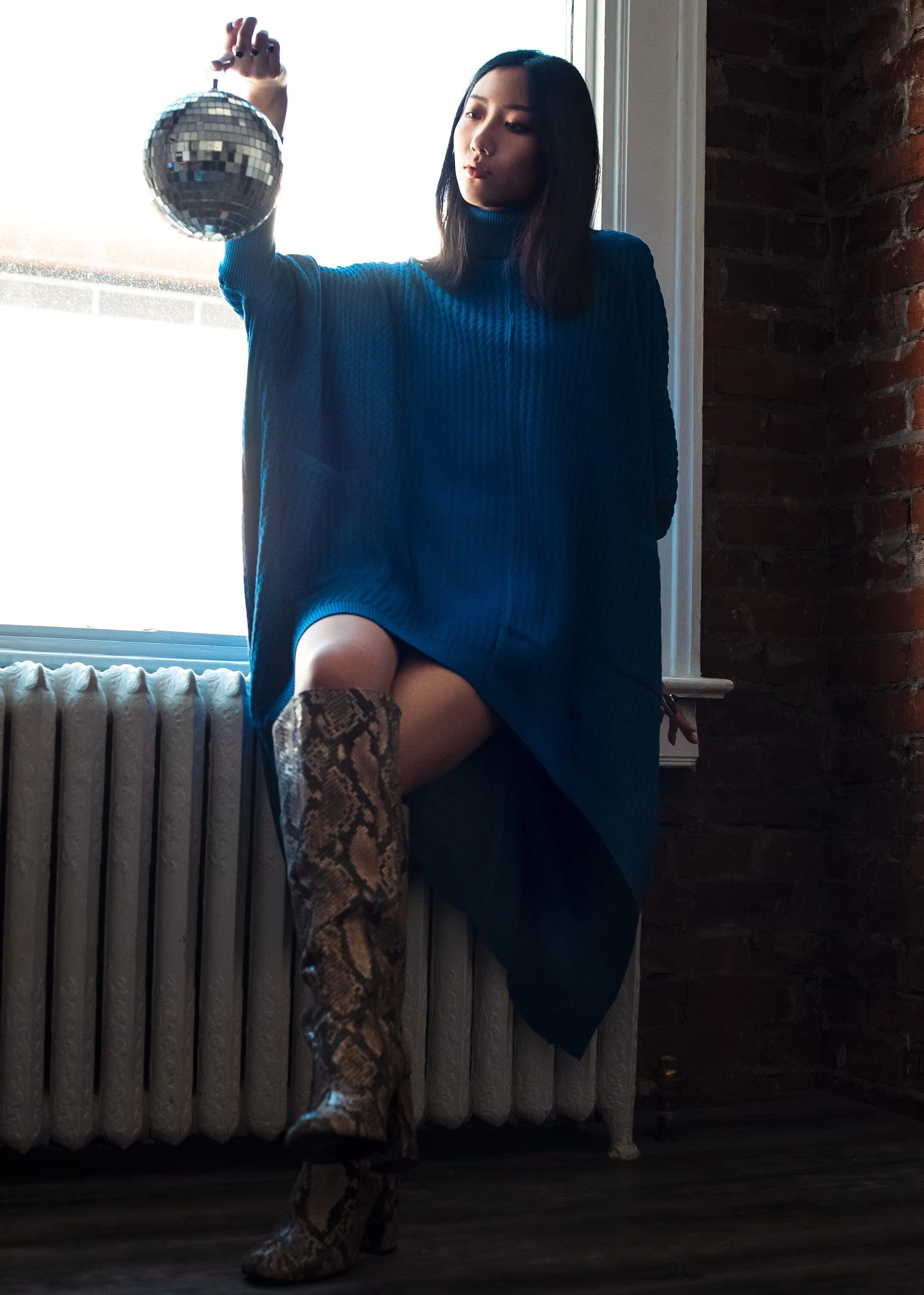 High Low Zigzag Tunic Sweater sold by Kate Hewko product image thumbnail 3
