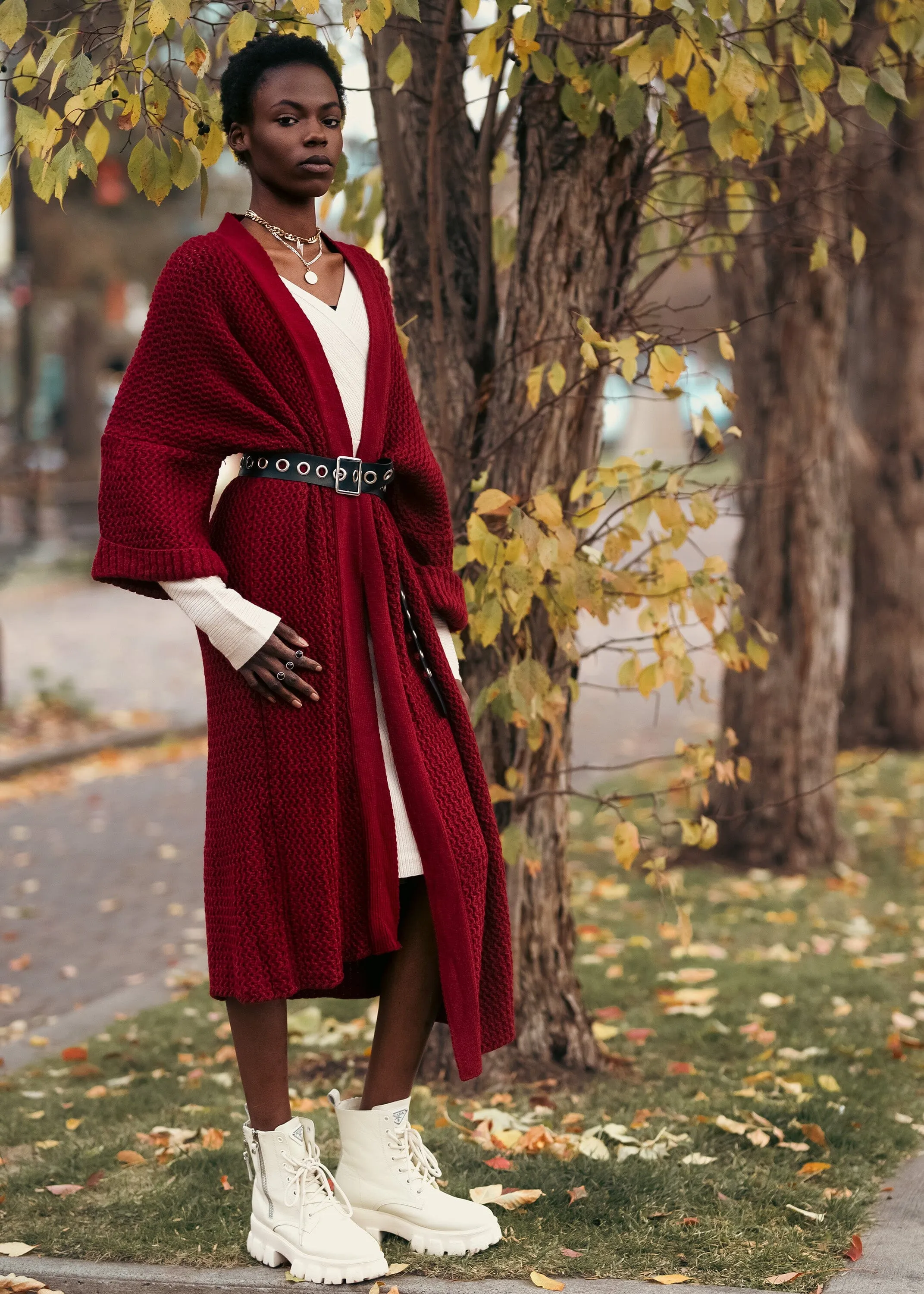 Chunky Cable Knit Cardigan sold by Kate Hewko product image thumbnail 5