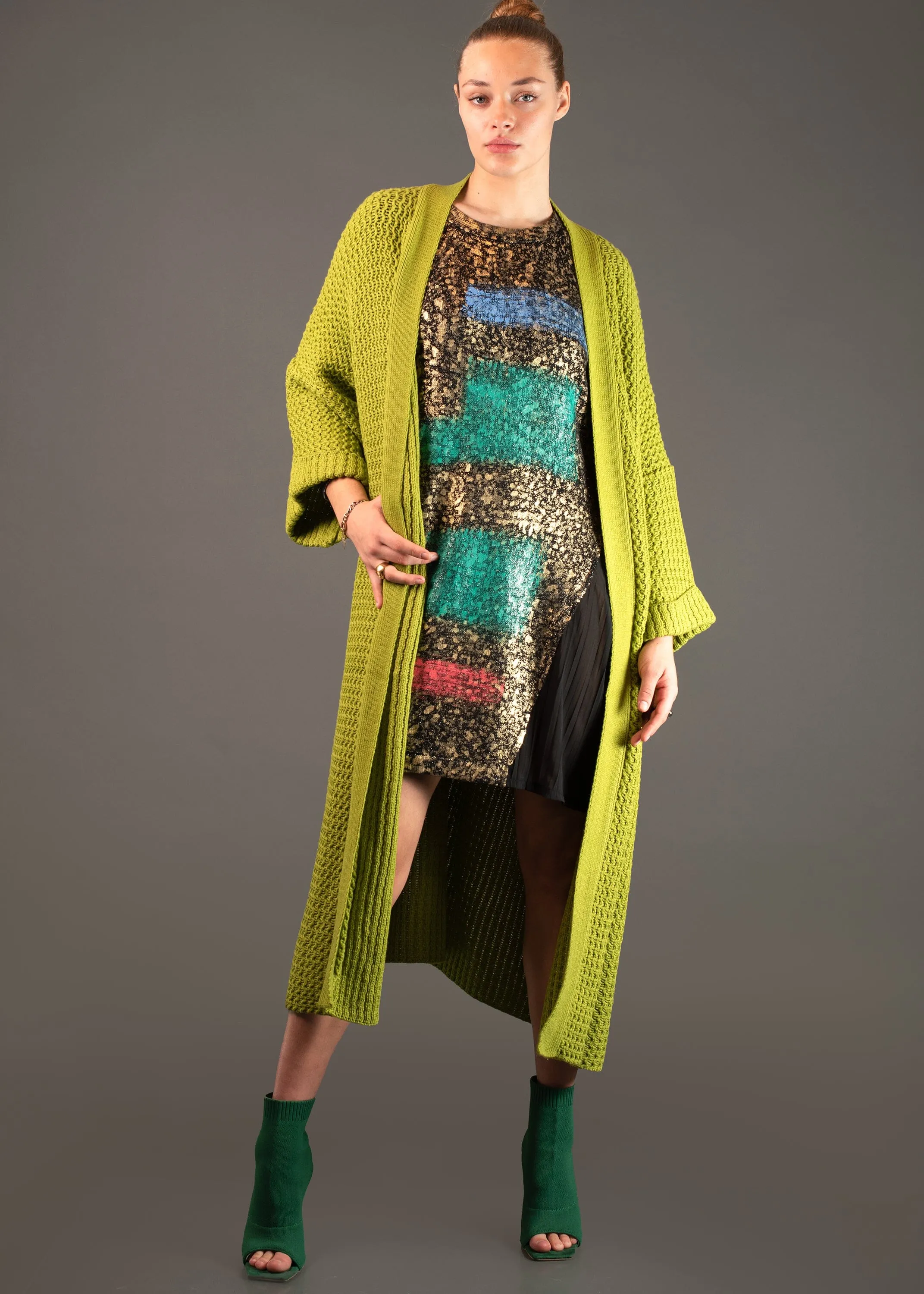 Chunky Cable Knit Cardigan sold by Kate Hewko product image thumbnail 3