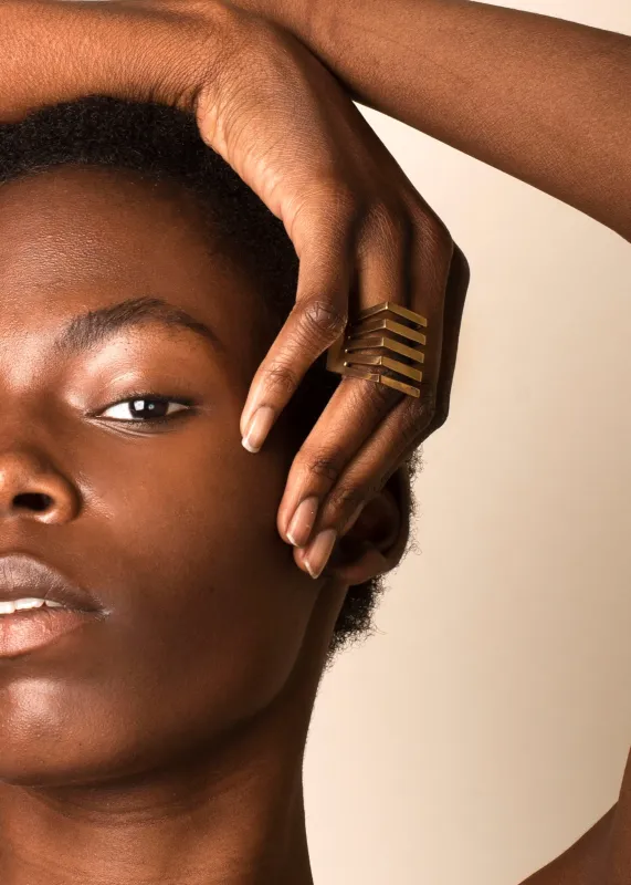 Modern Square Stacked Ring sold by Kate Hewko