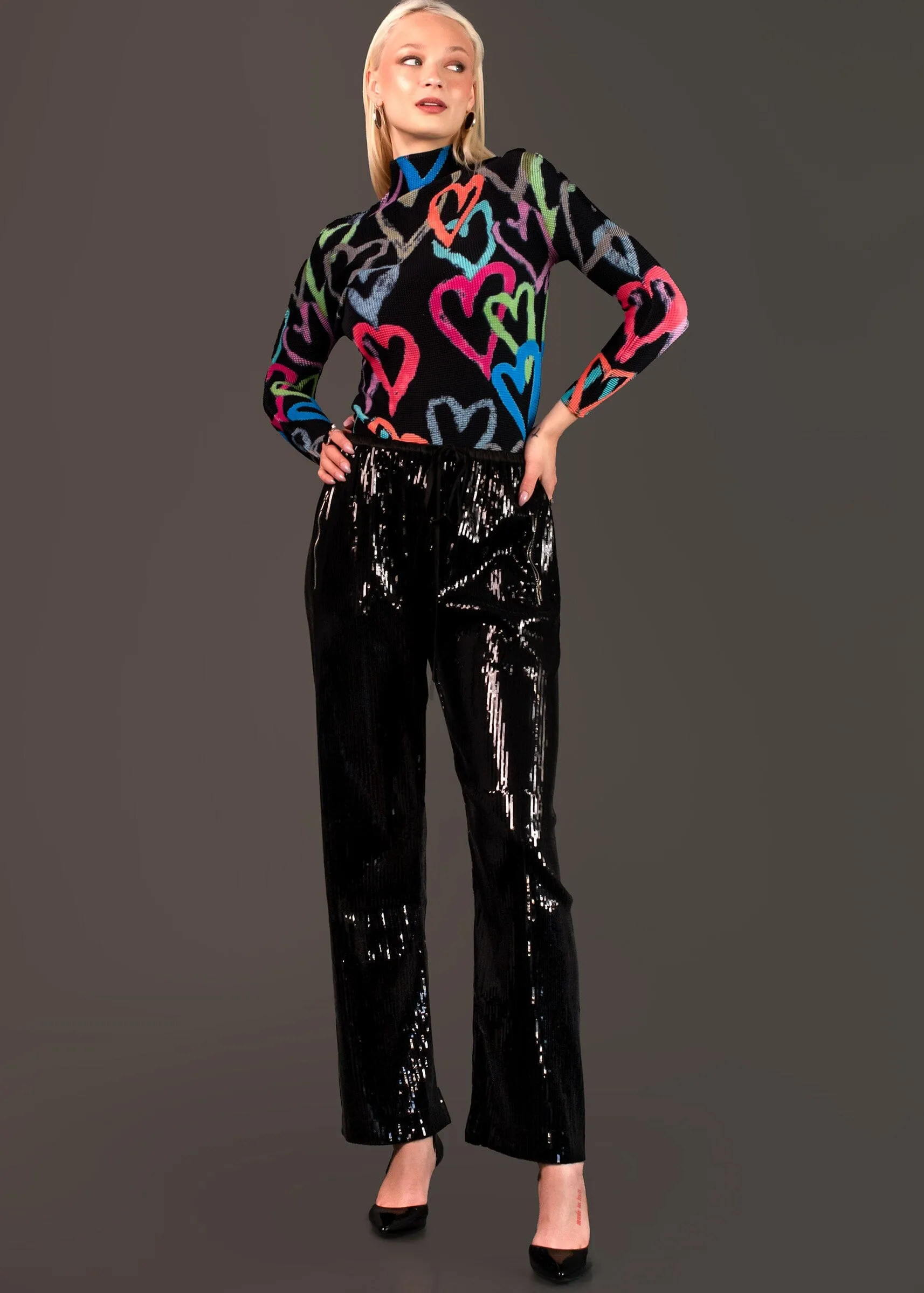 Straight Leg Sequin Pant sold by Kate Hewko product image thumbnail 2