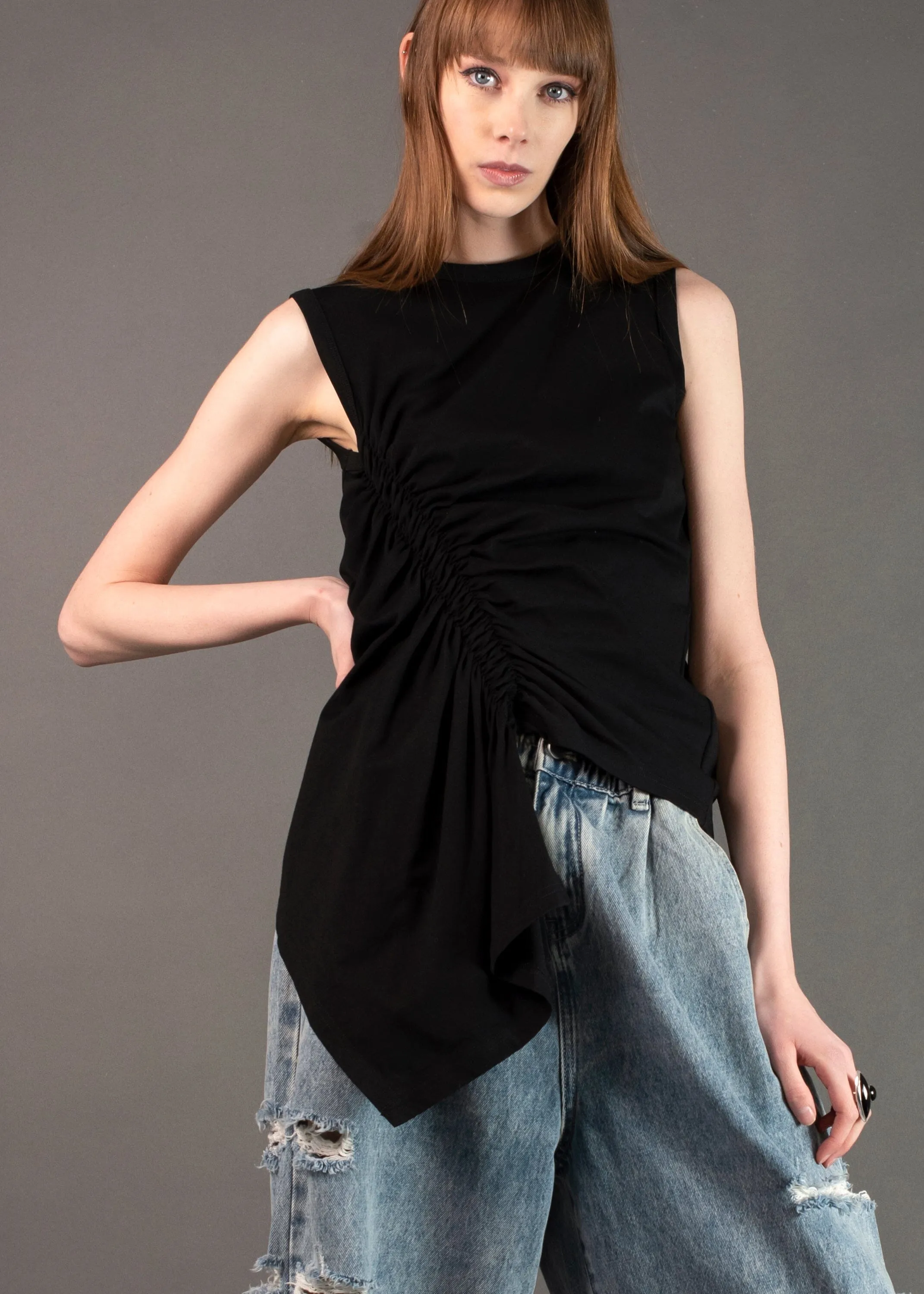 Side Cinched Tank sold by Kate Hewko