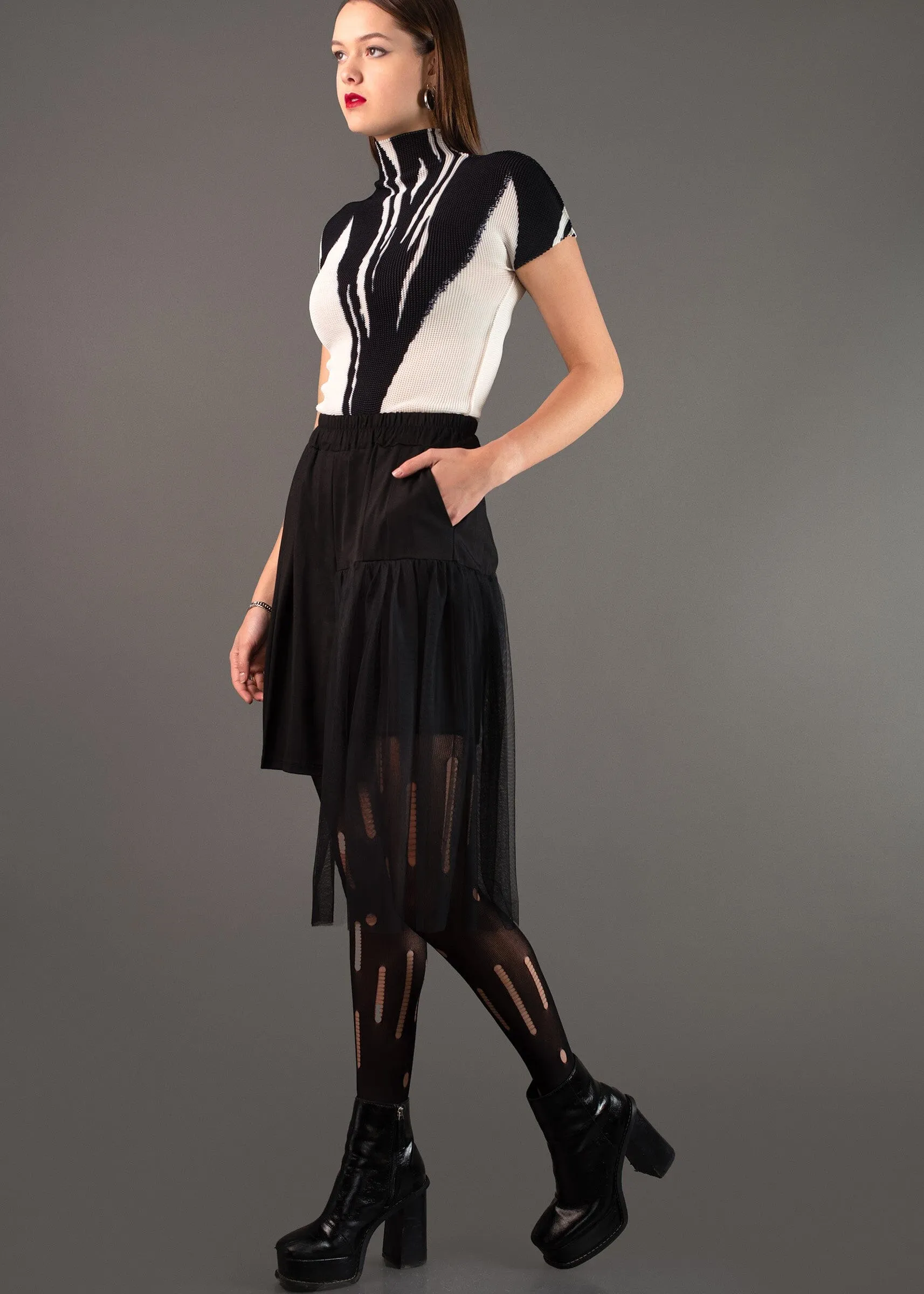 Tulle Accent Shorts sold by Kate Hewko product image thumbnail 4