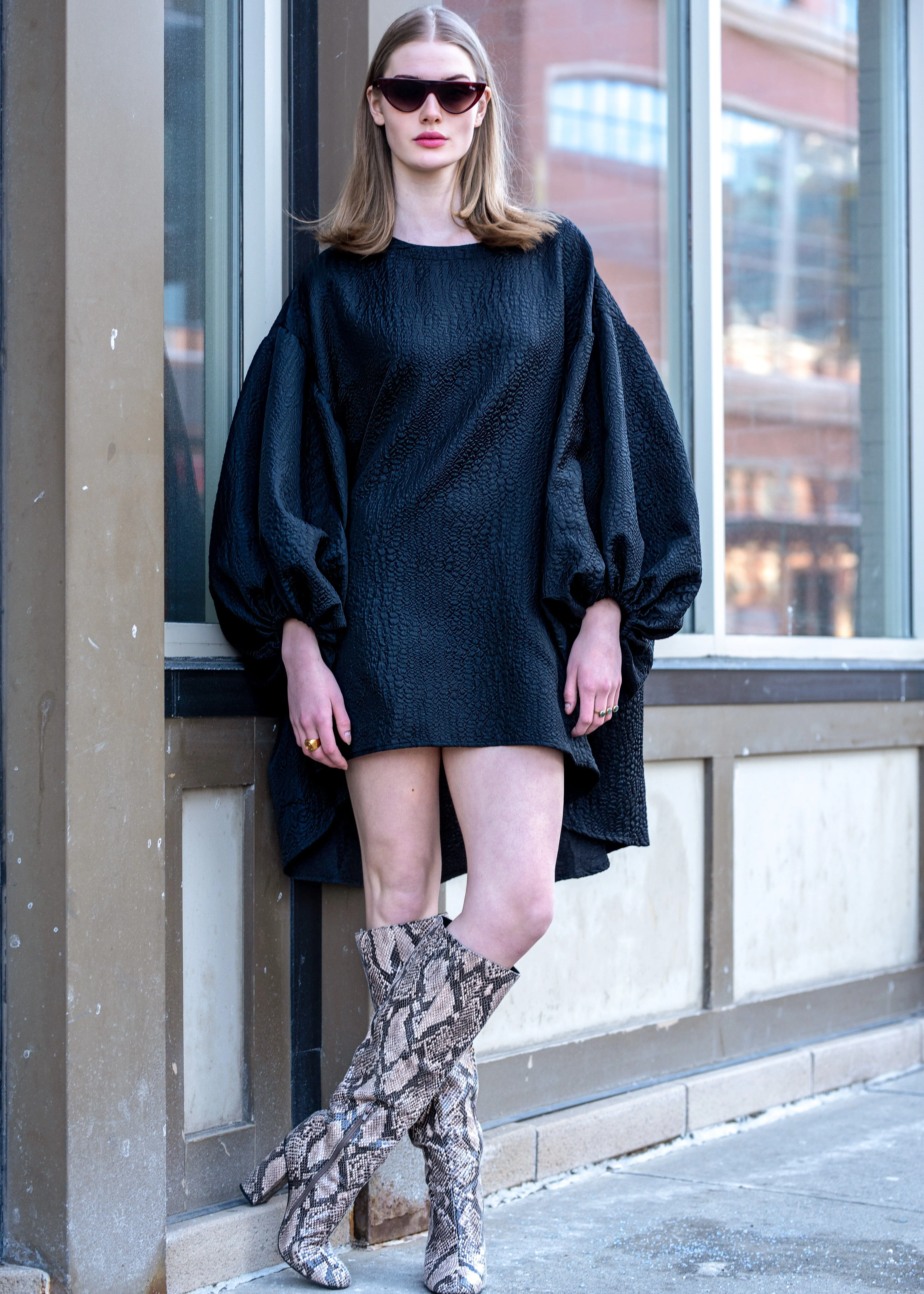 Avant Garde Balloon Sleeve Dress sold by Kate Hewko product image thumbnail 3