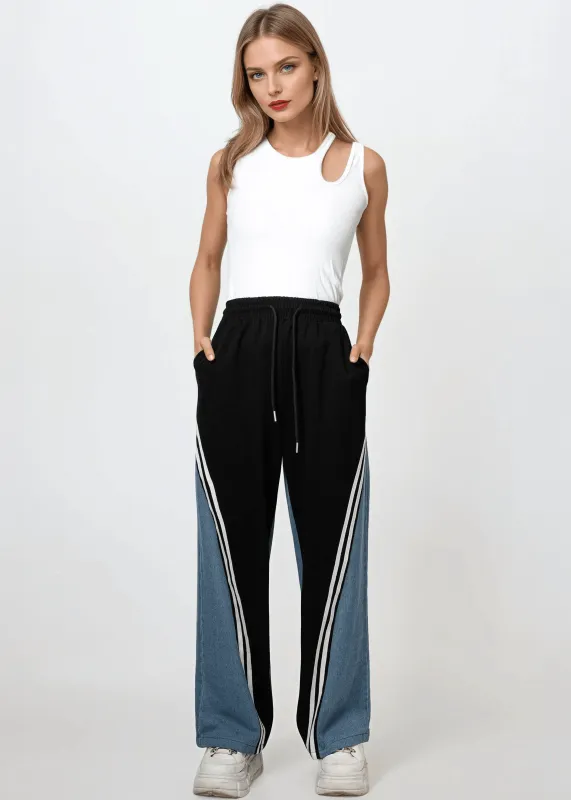 Denim Contrast Athleisure Sweat Pant sold by Kate Hewko