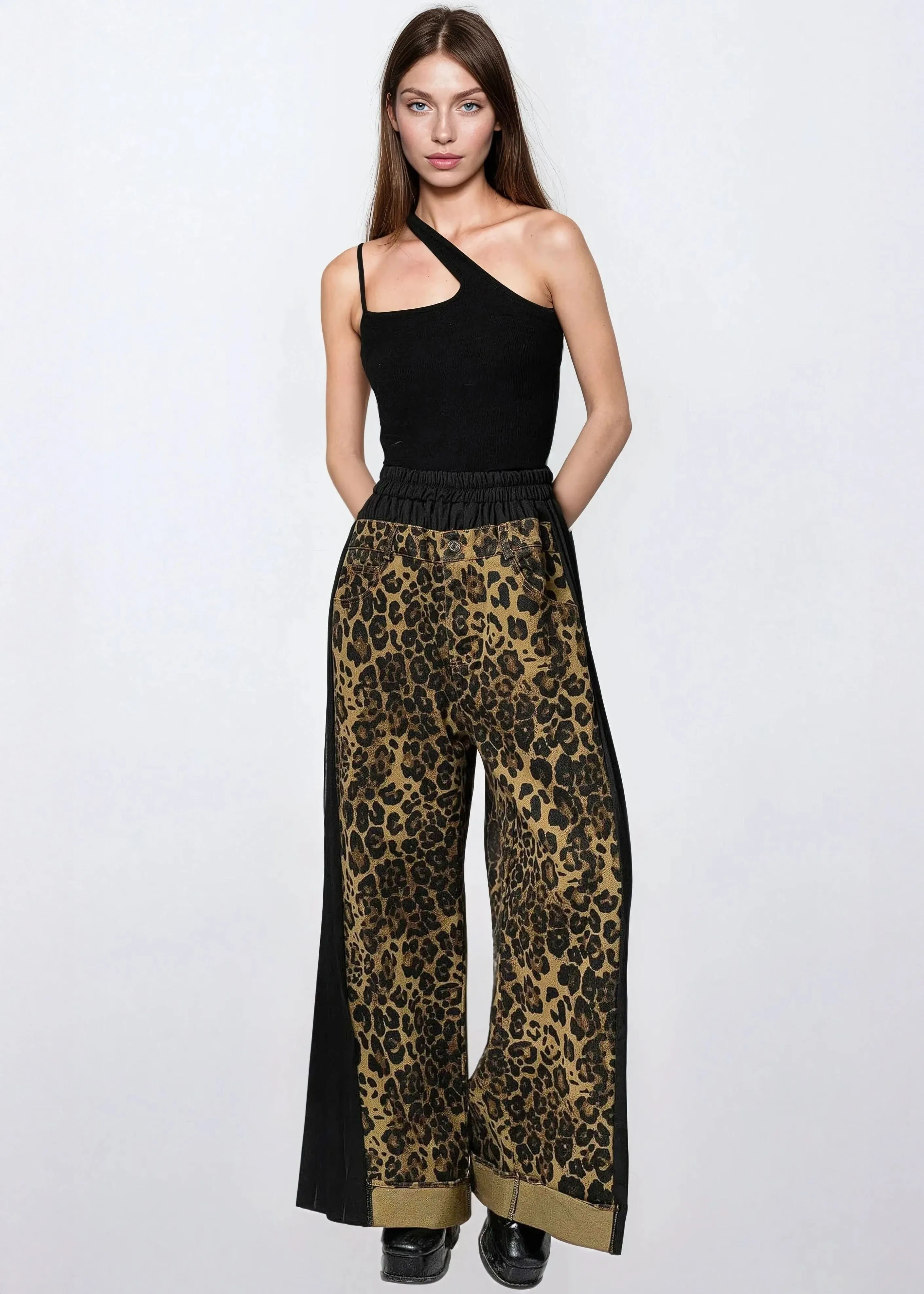 Leopard Denim Imprinted Pant sold by Kate Hewko product image thumbnail 4