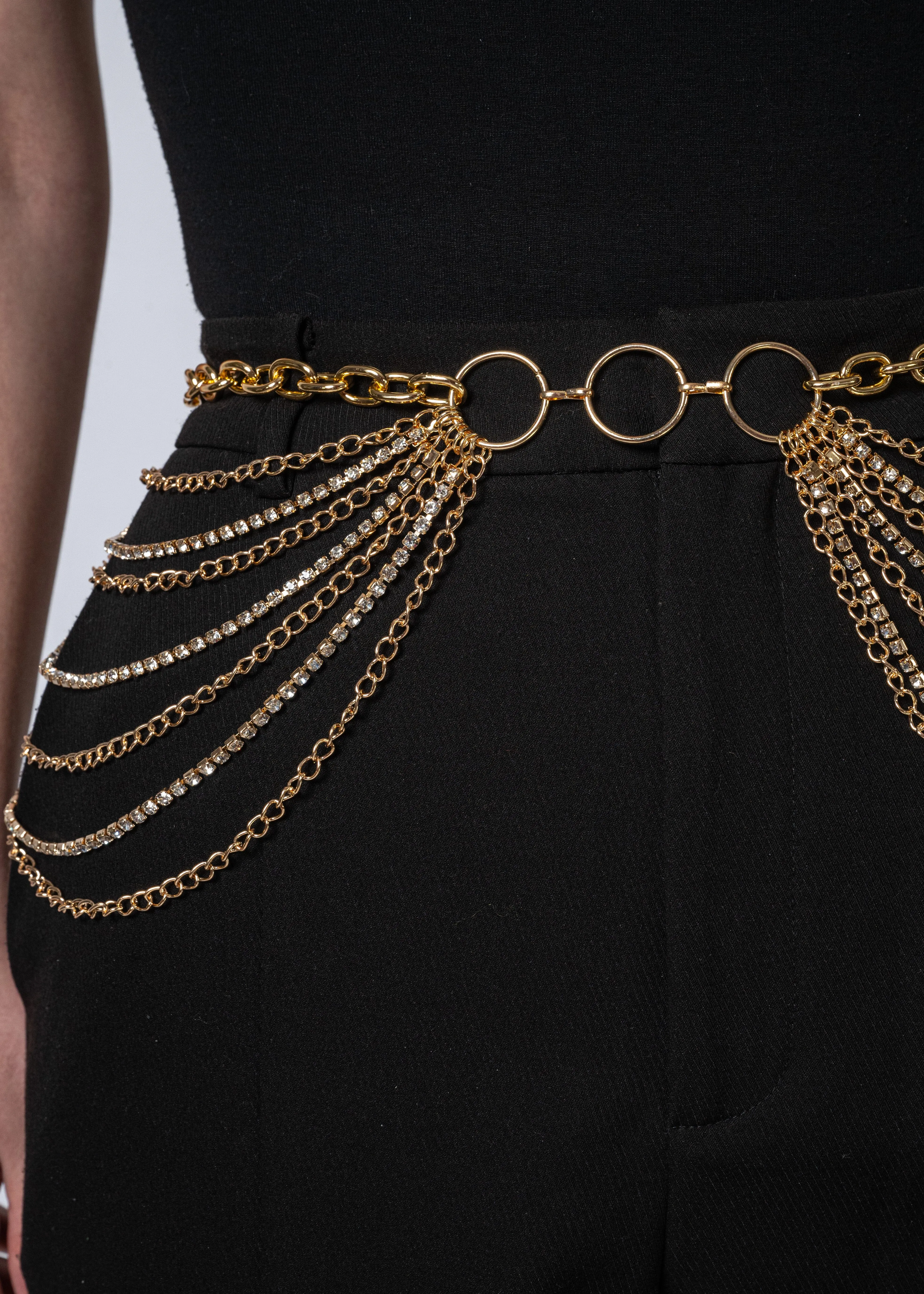 Rhinestone Chain Link Belt sold by Kate Hewko product image thumbnail 5