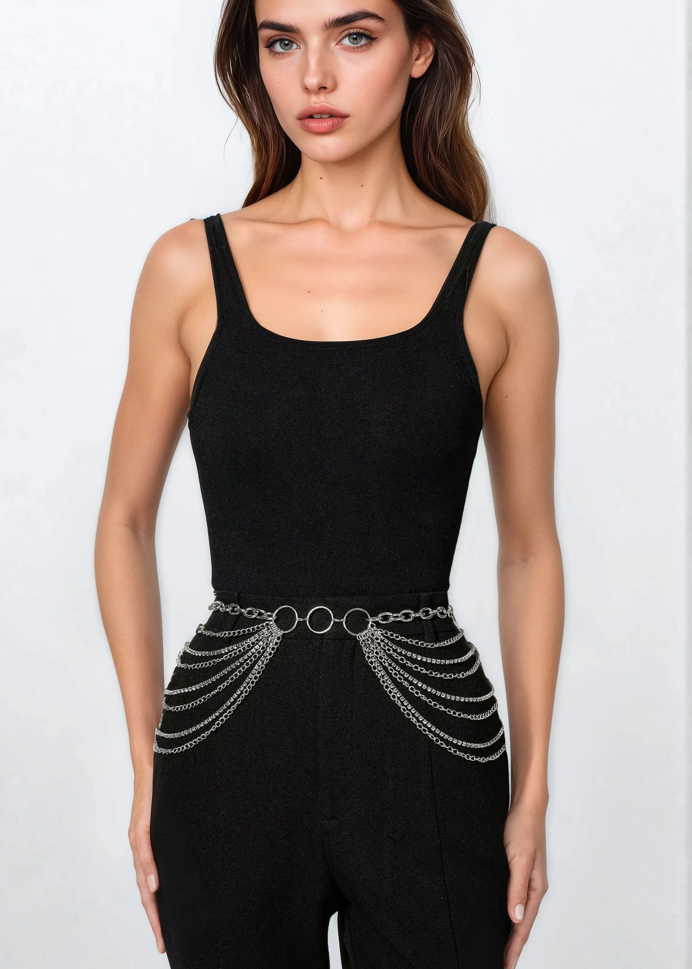 Rhinestone Chain Link Belt sold by Kate Hewko product image thumbnail 4