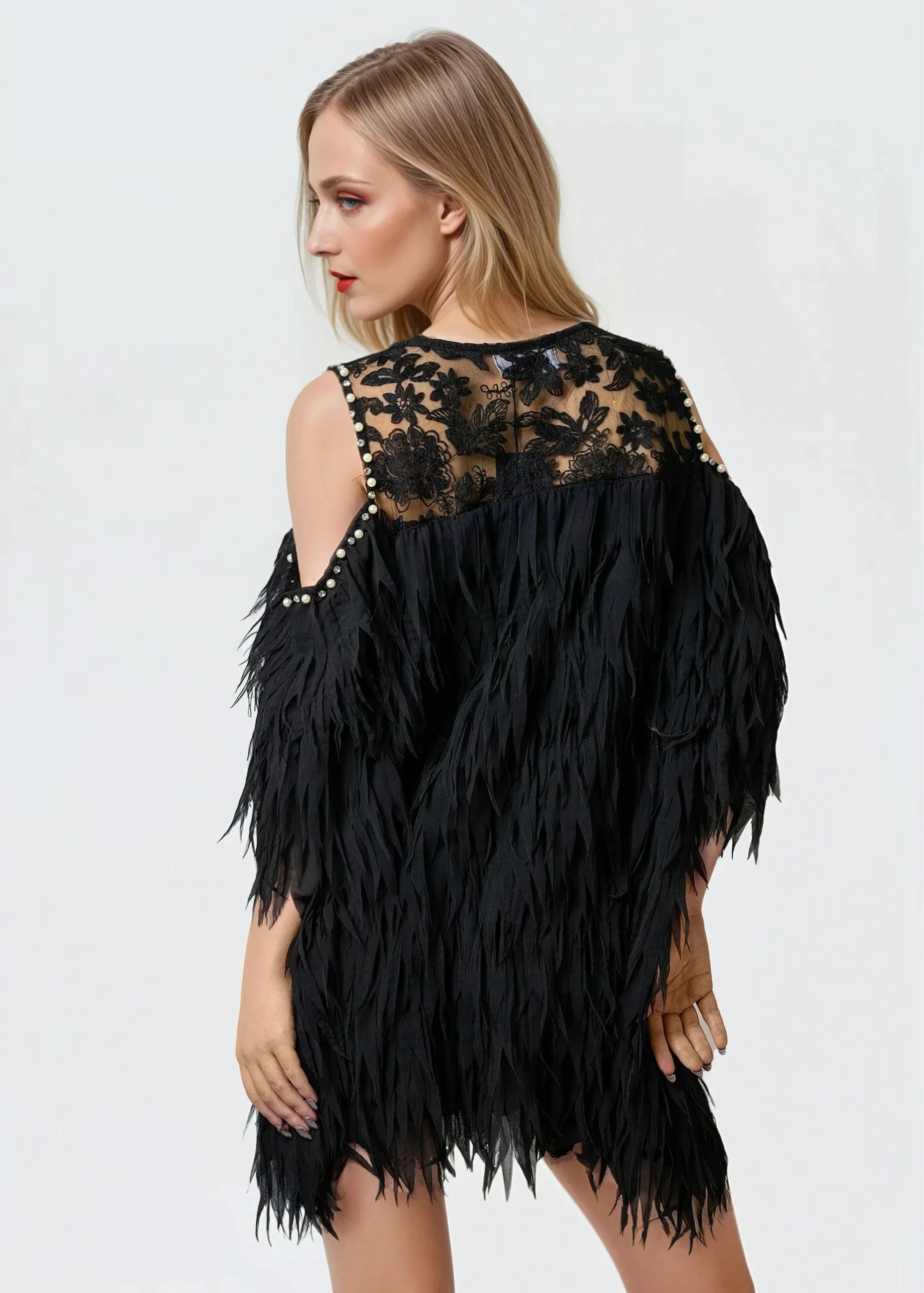 Embellished Party Tunic Dress sold by Kate Hewko product image thumbnail 4