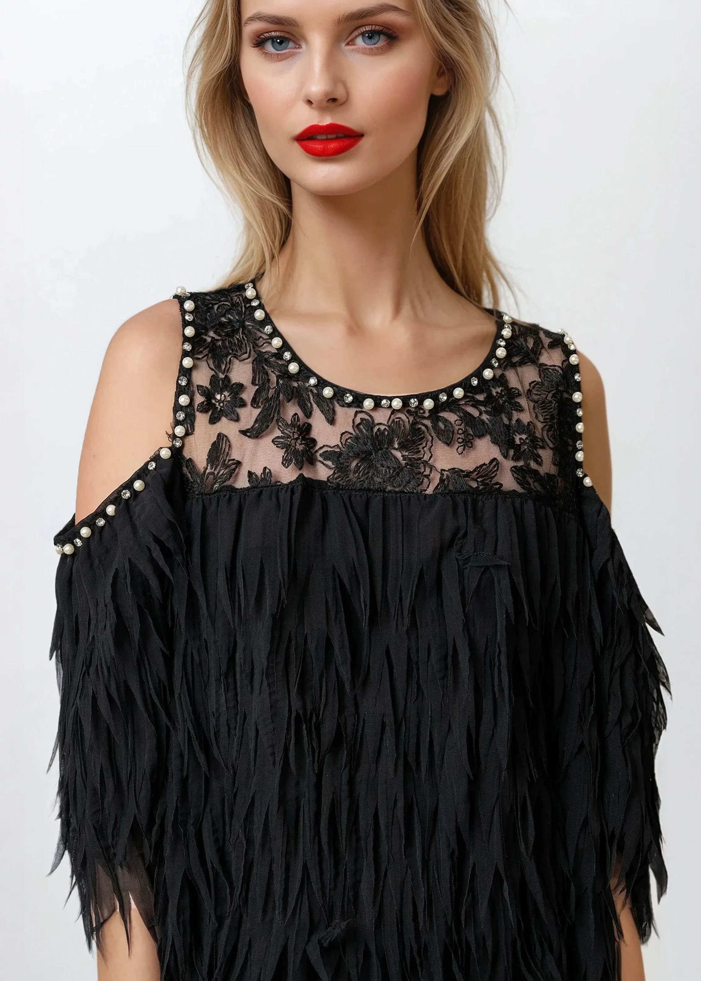 Embellished Party Tunic Dress sold by Kate Hewko product image thumbnail 3