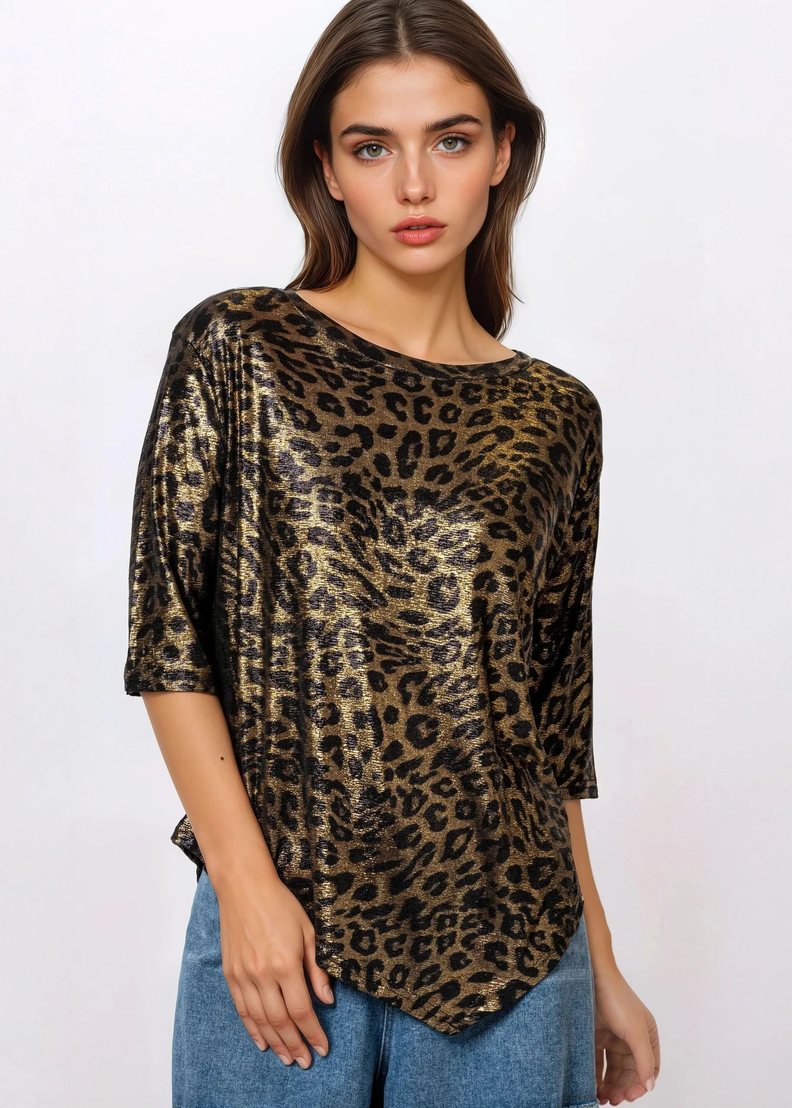 Metallic Short Sleeve Tee sold by Kate Hewko