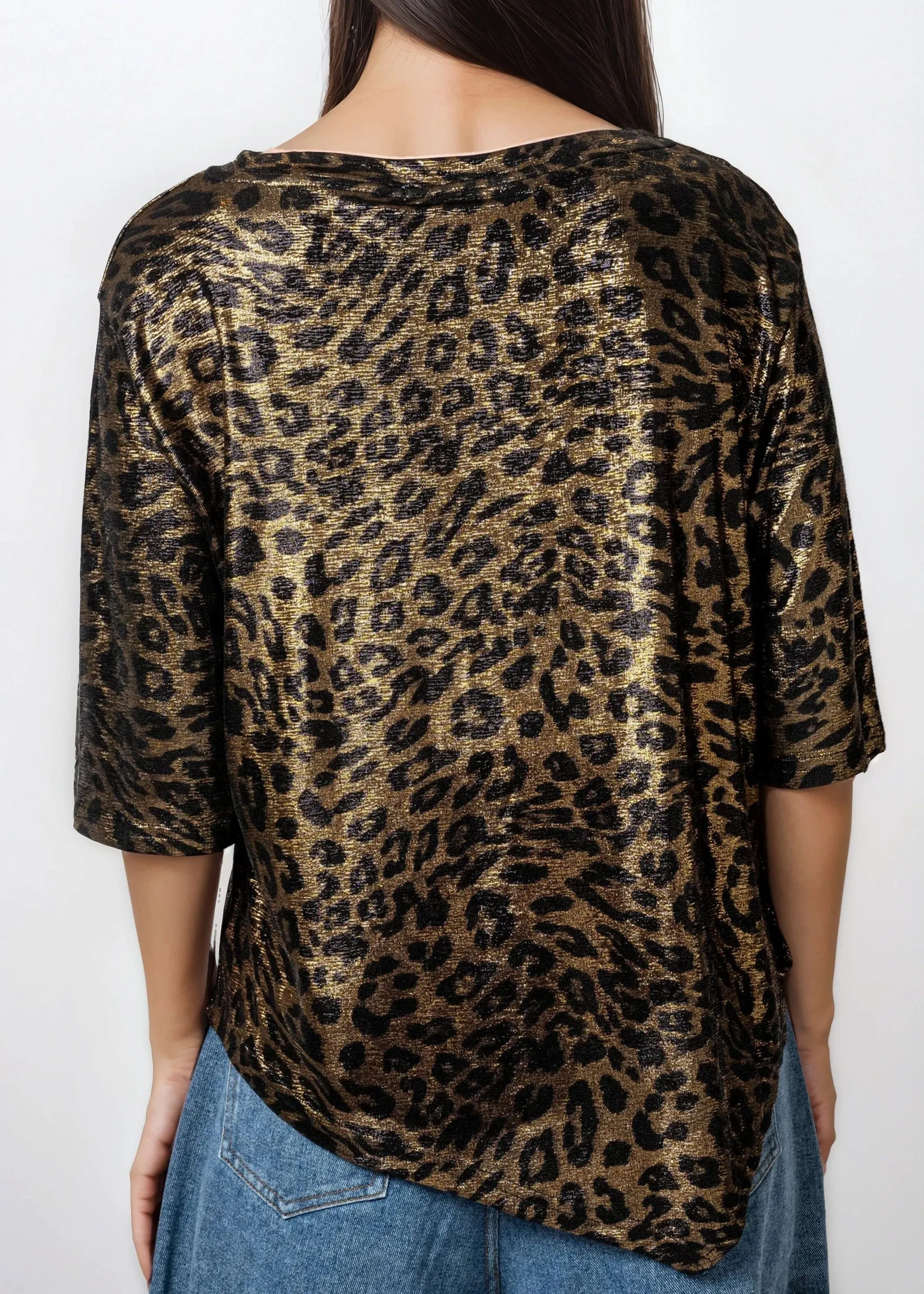 Metallic Short Sleeve Tee sold by Kate Hewko product image thumbnail 3